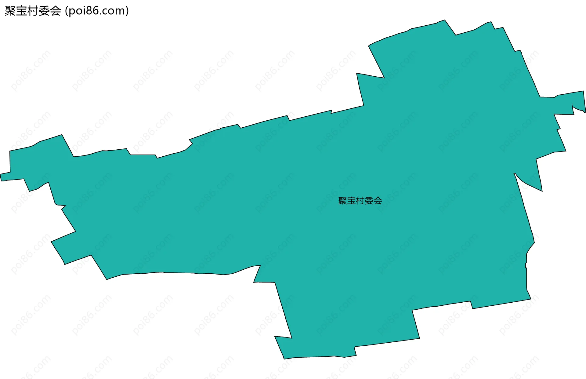 聚宝村委会边界地图