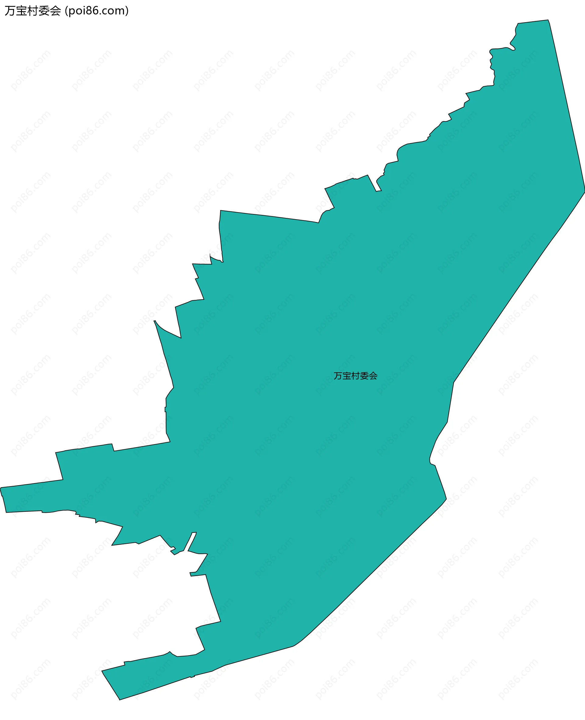 万宝村委会边界地图