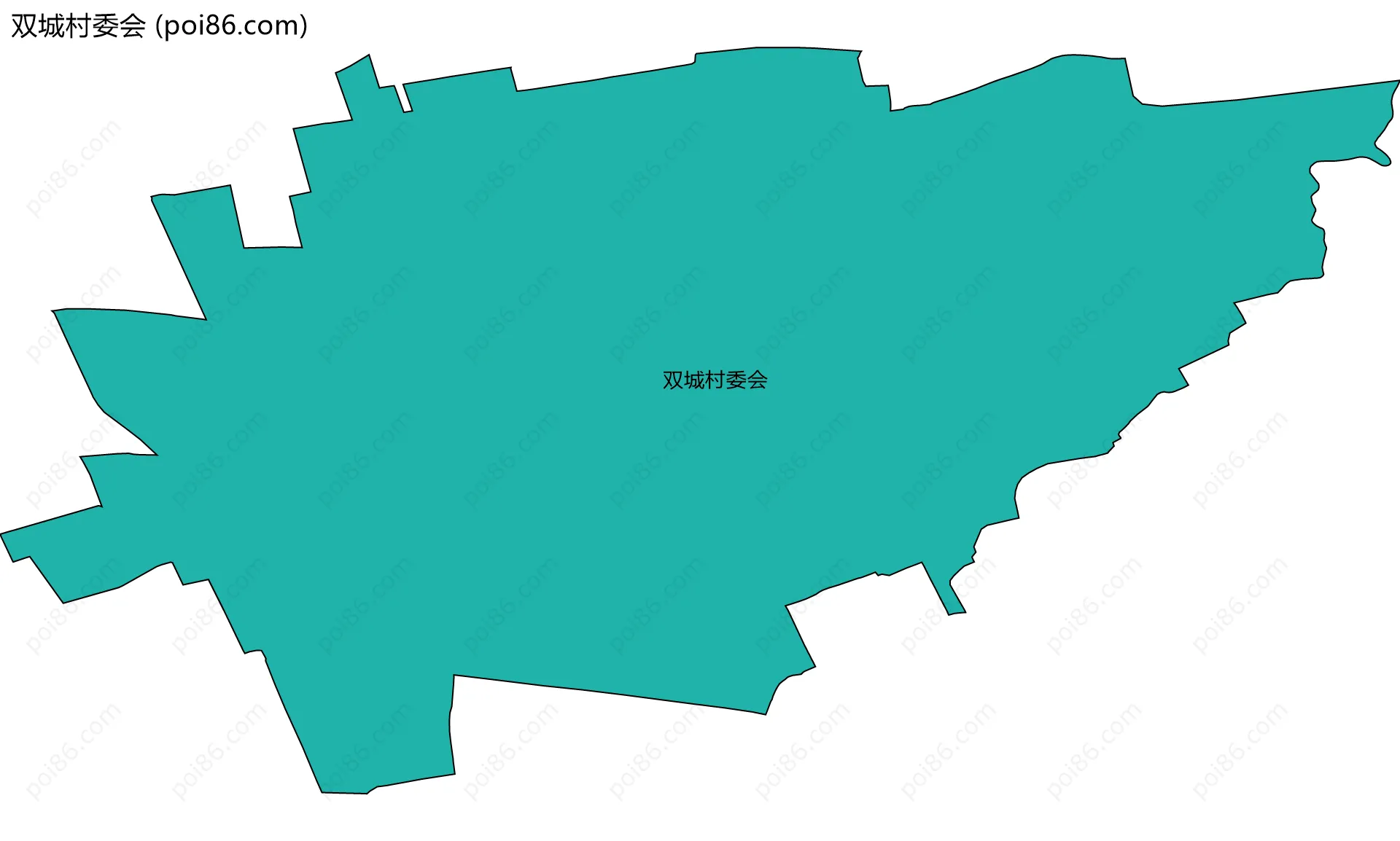 双城村委会边界地图