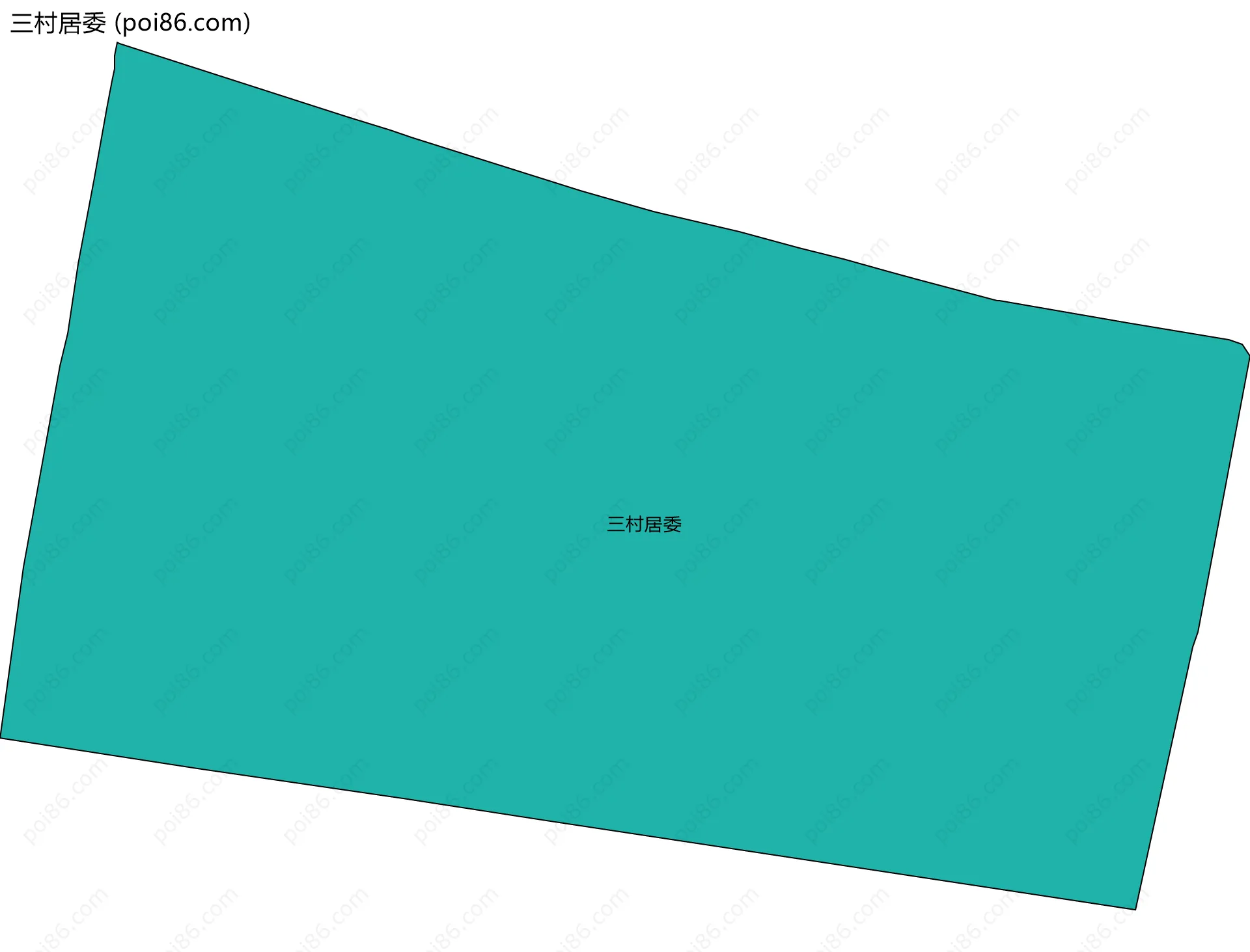 三村居委边界地图