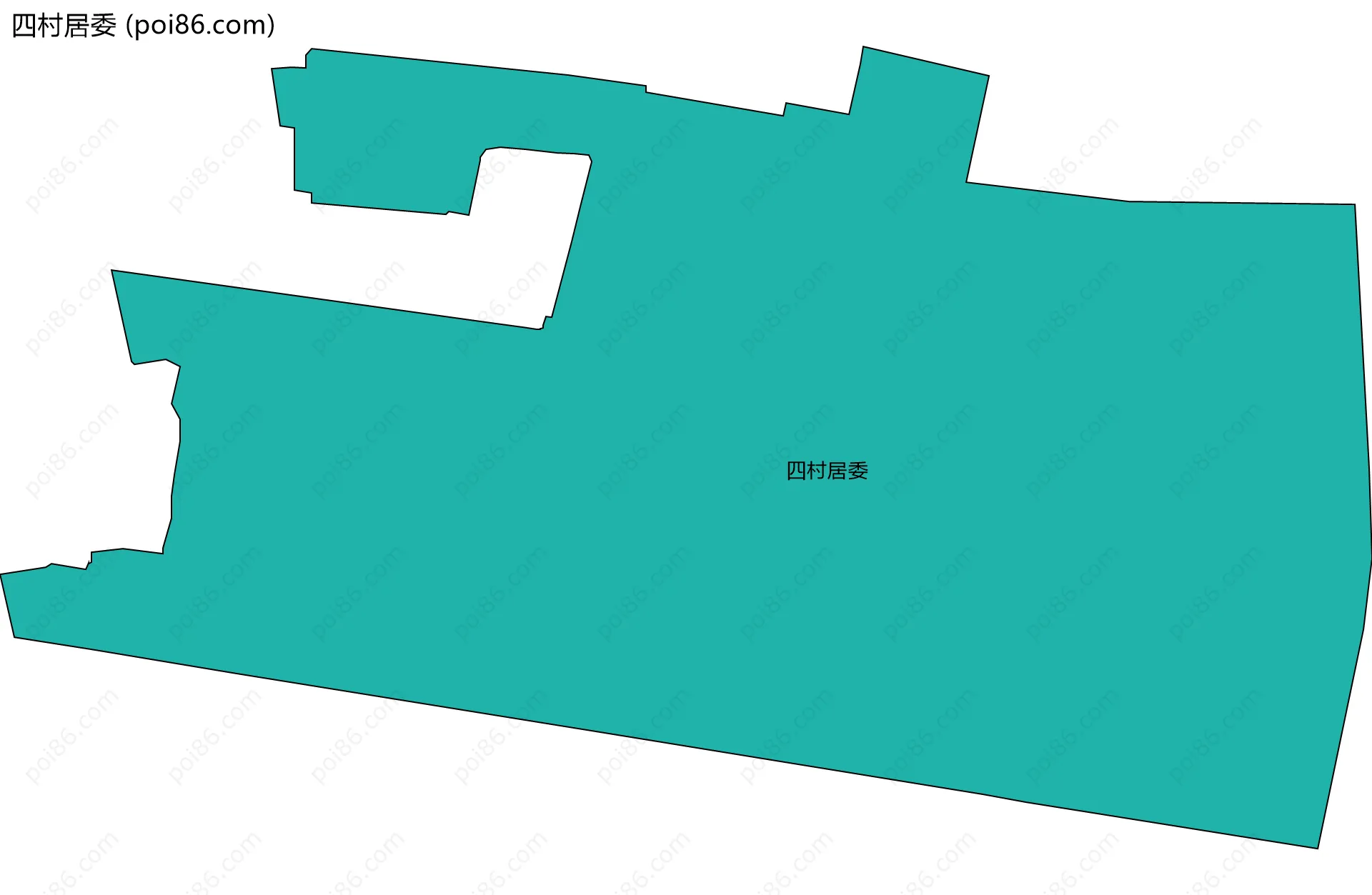 四村居委边界地图