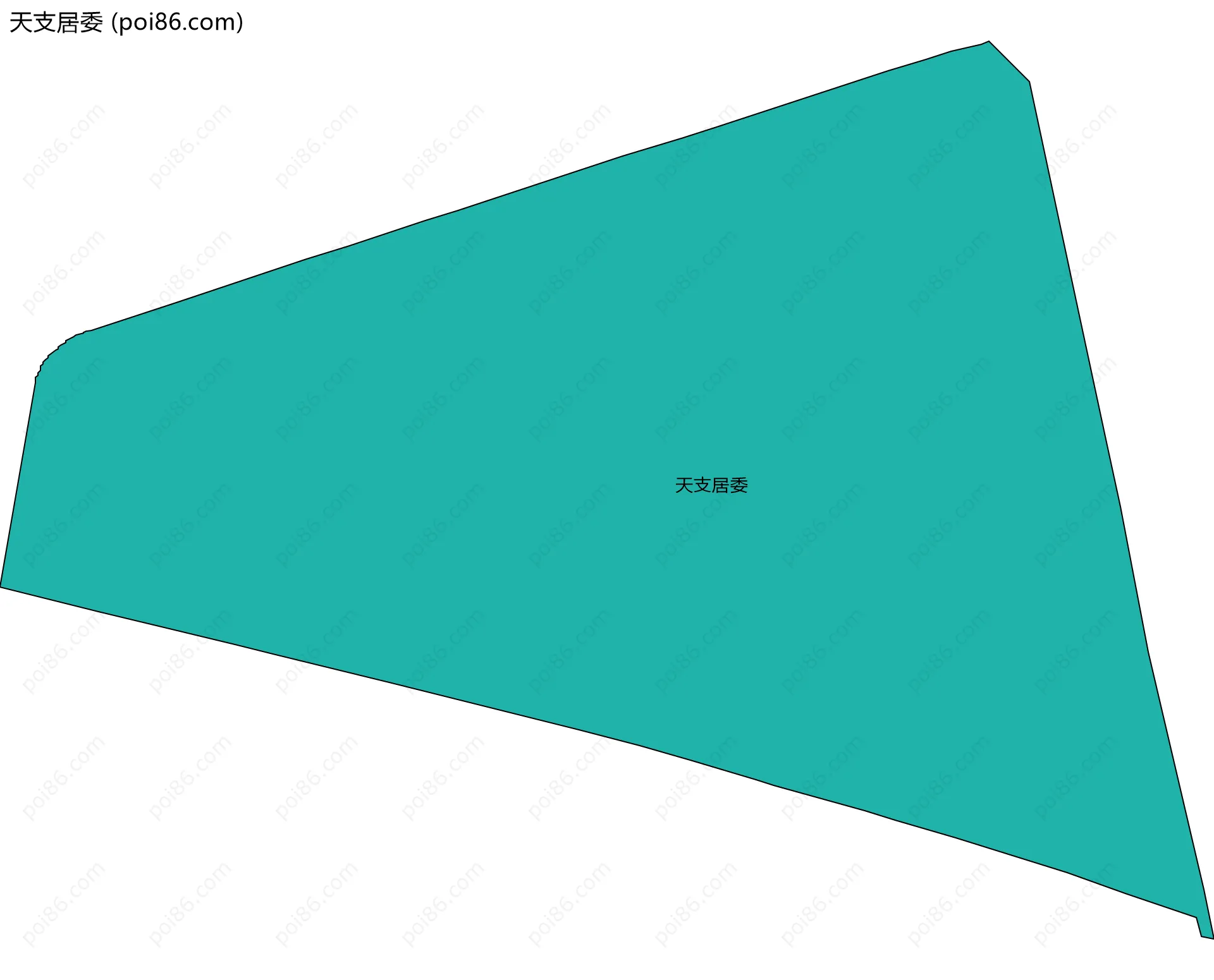 天支居委边界地图