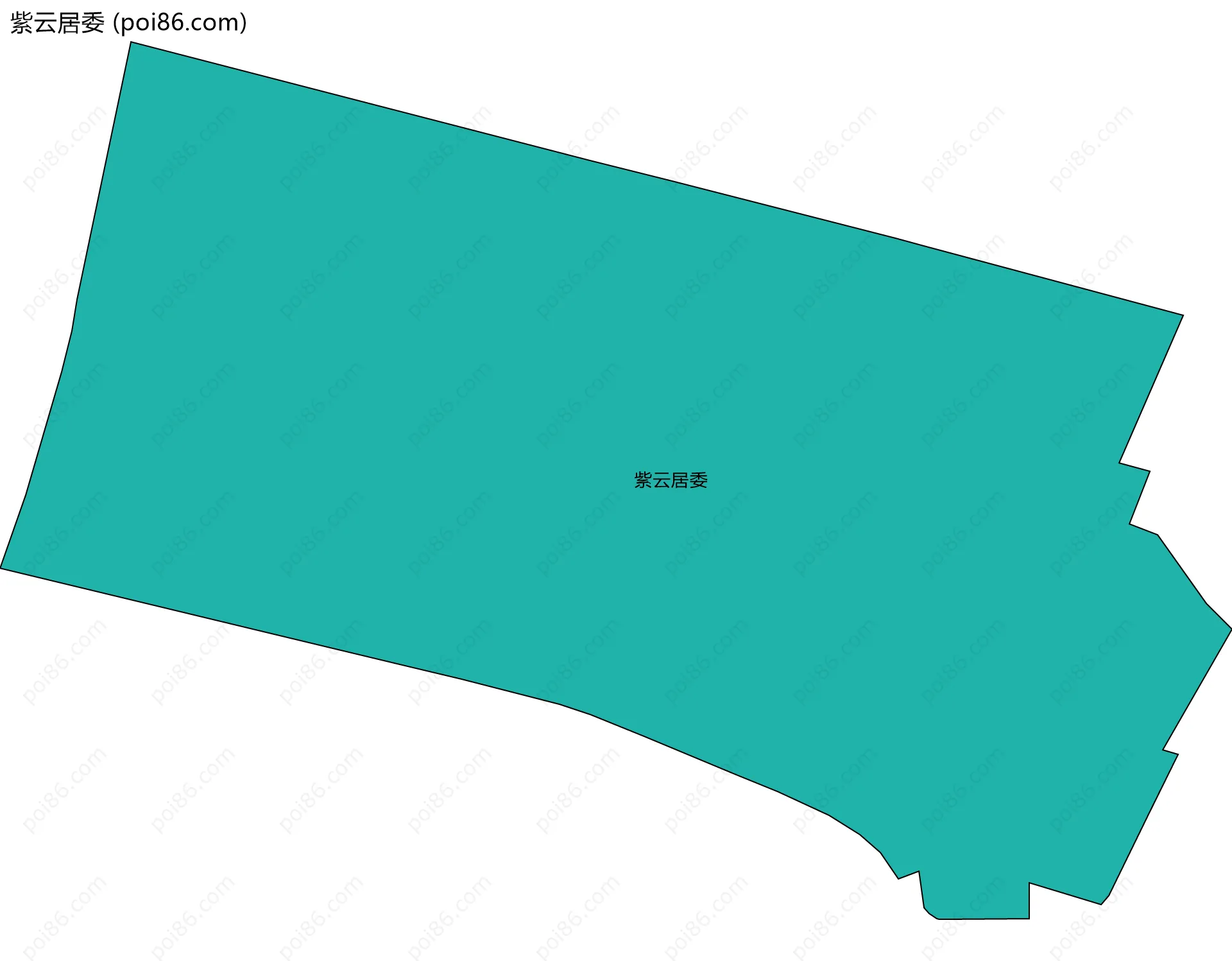 紫云居委边界地图