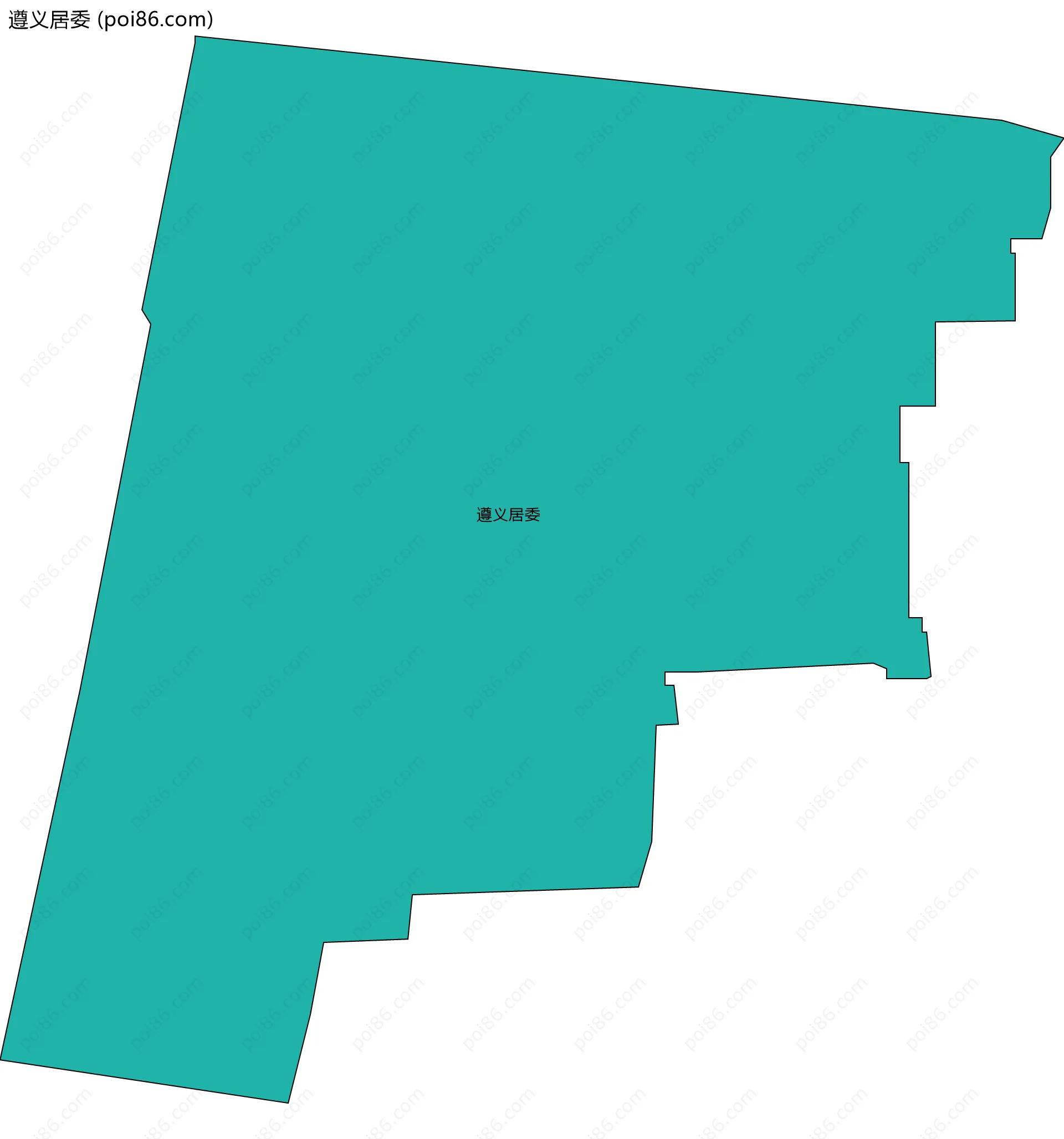 遵义居委边界地图