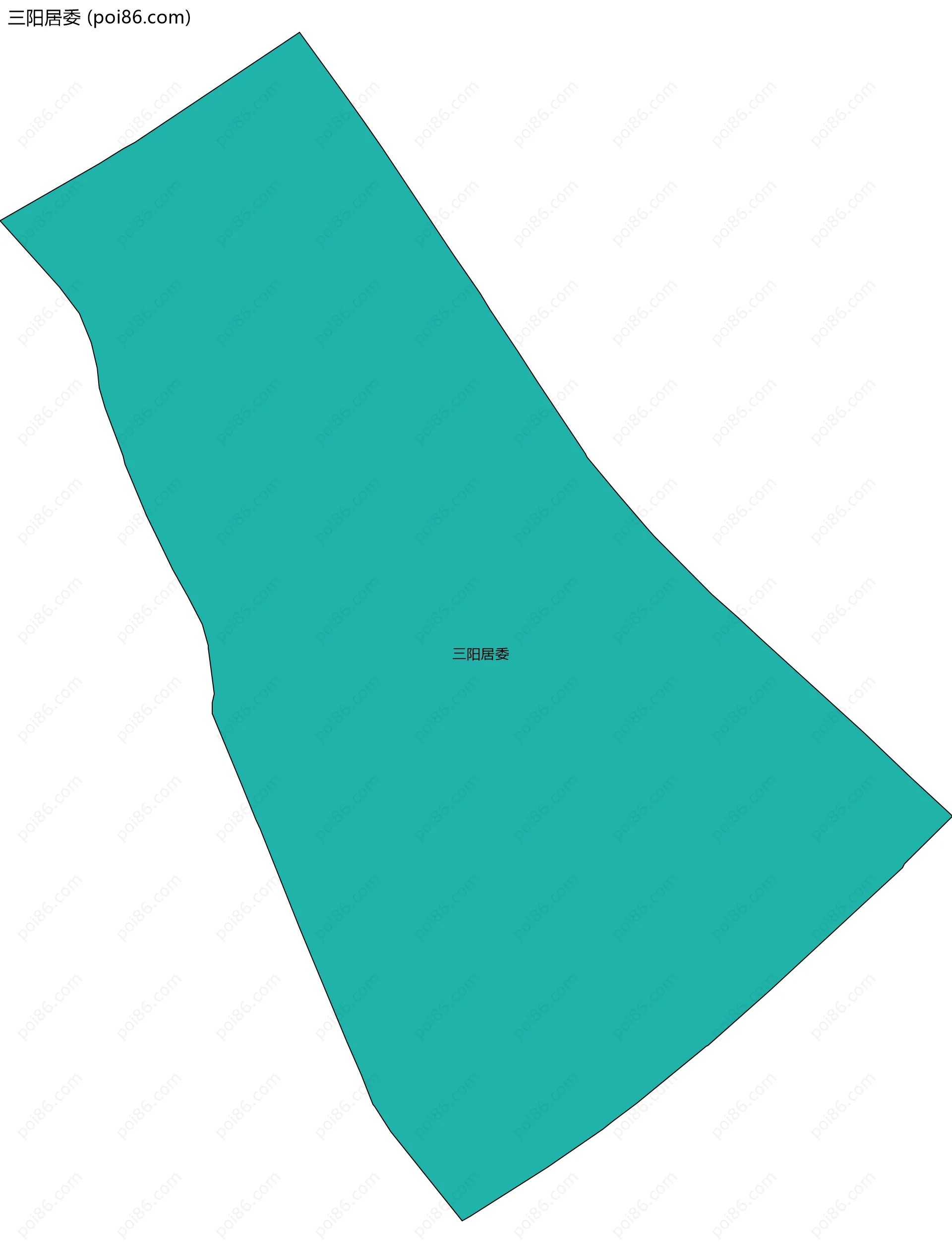 三阳居委边界地图