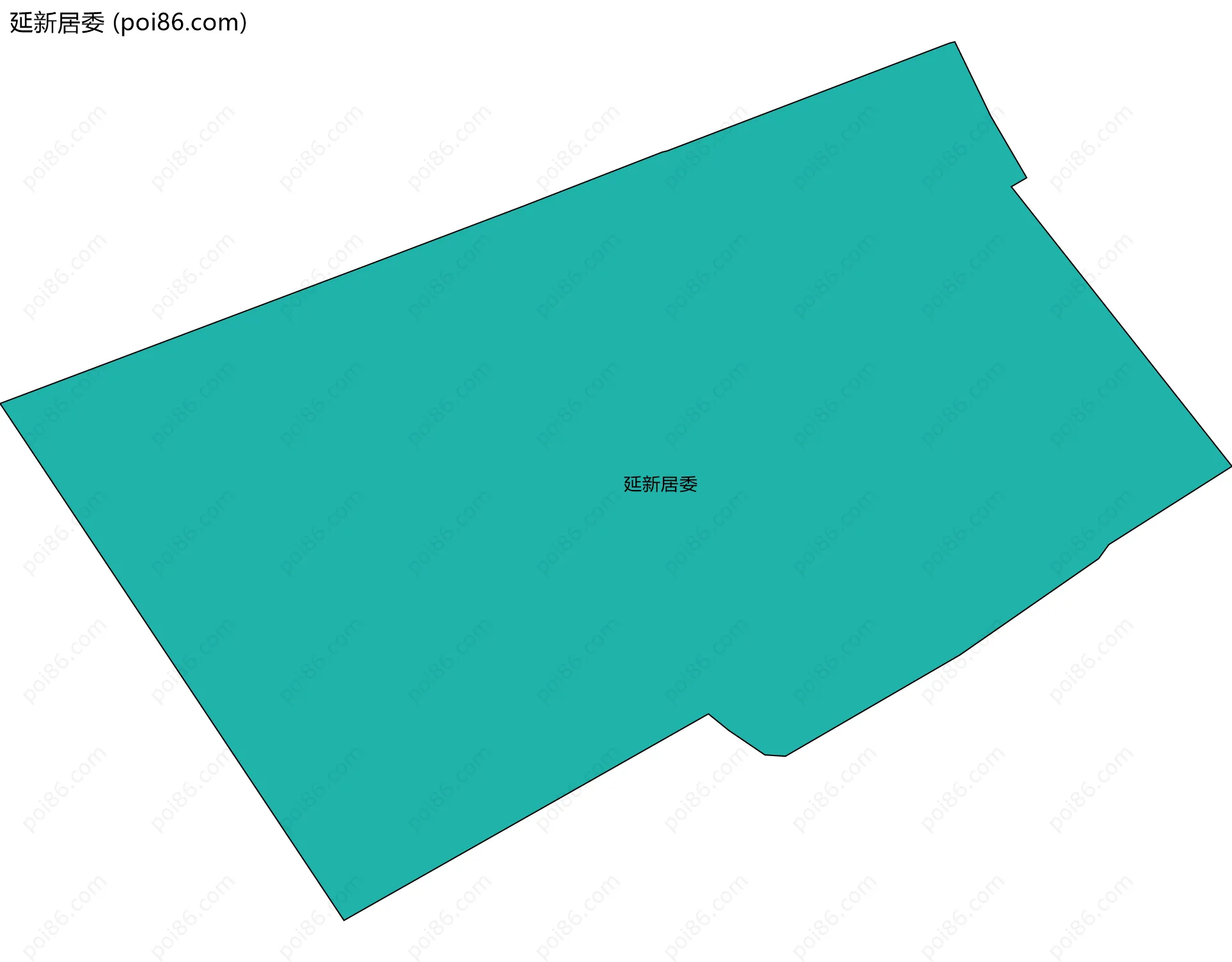 延新居委边界地图