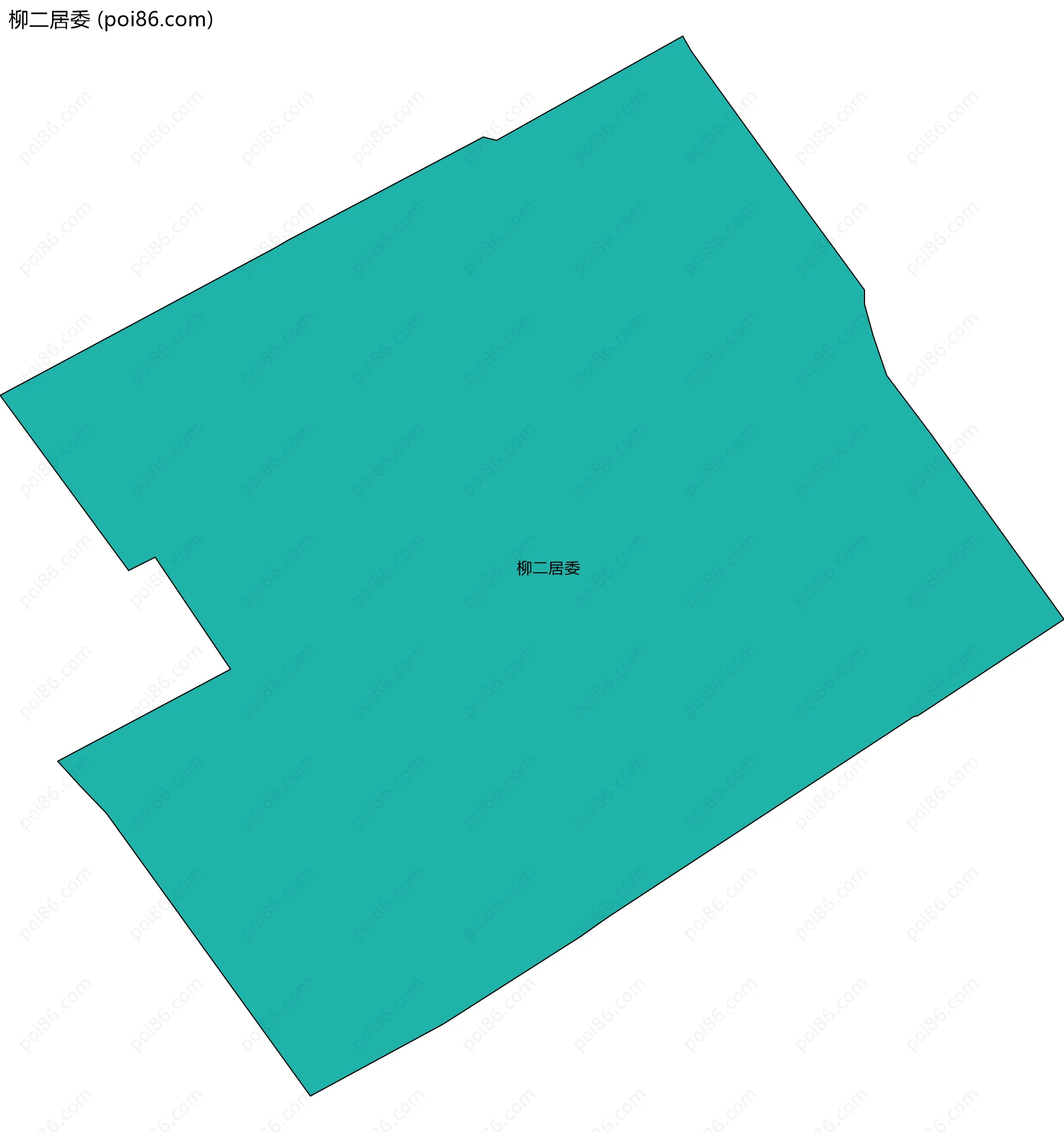 柳二居委边界地图