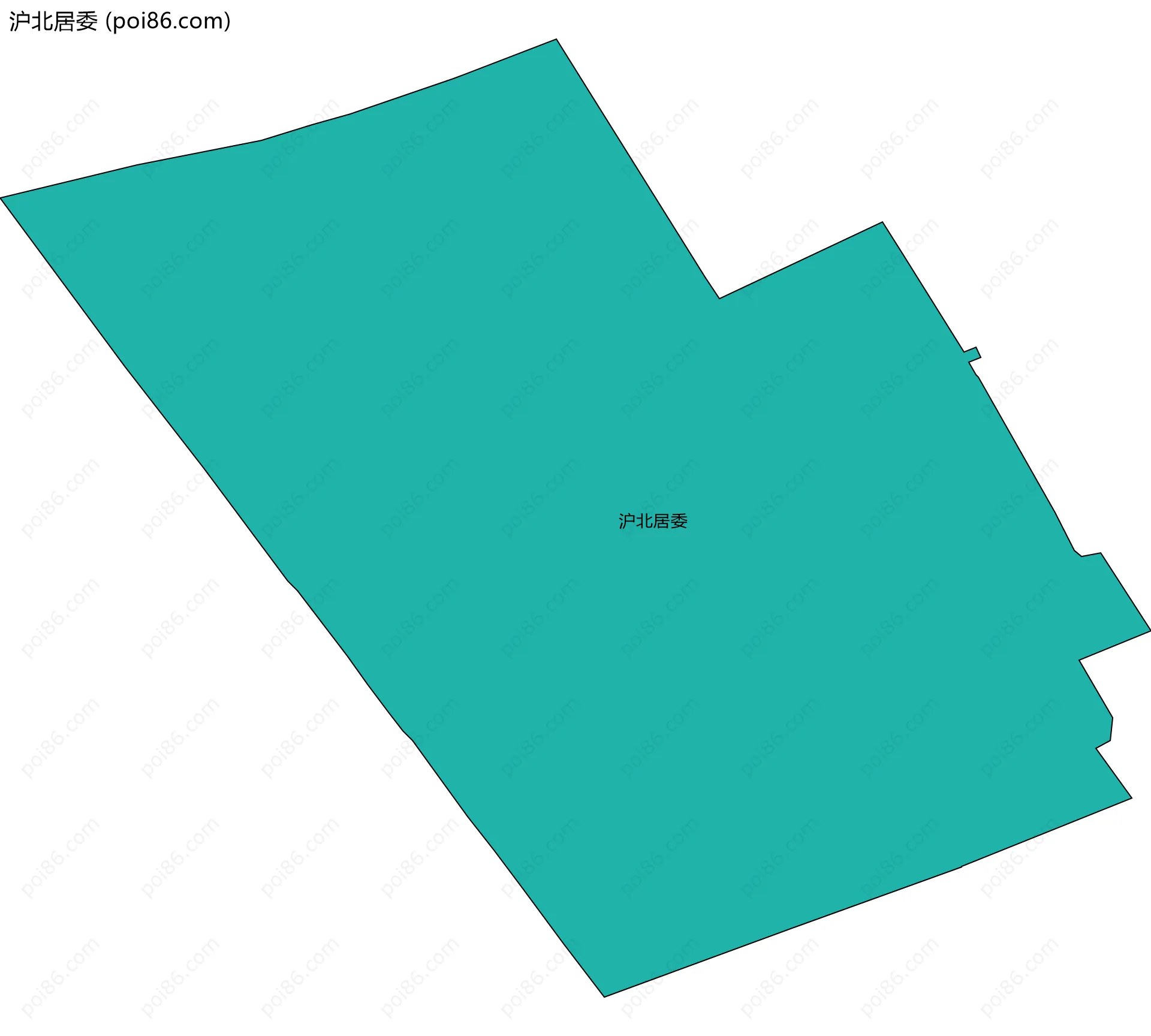 沪北居委边界地图