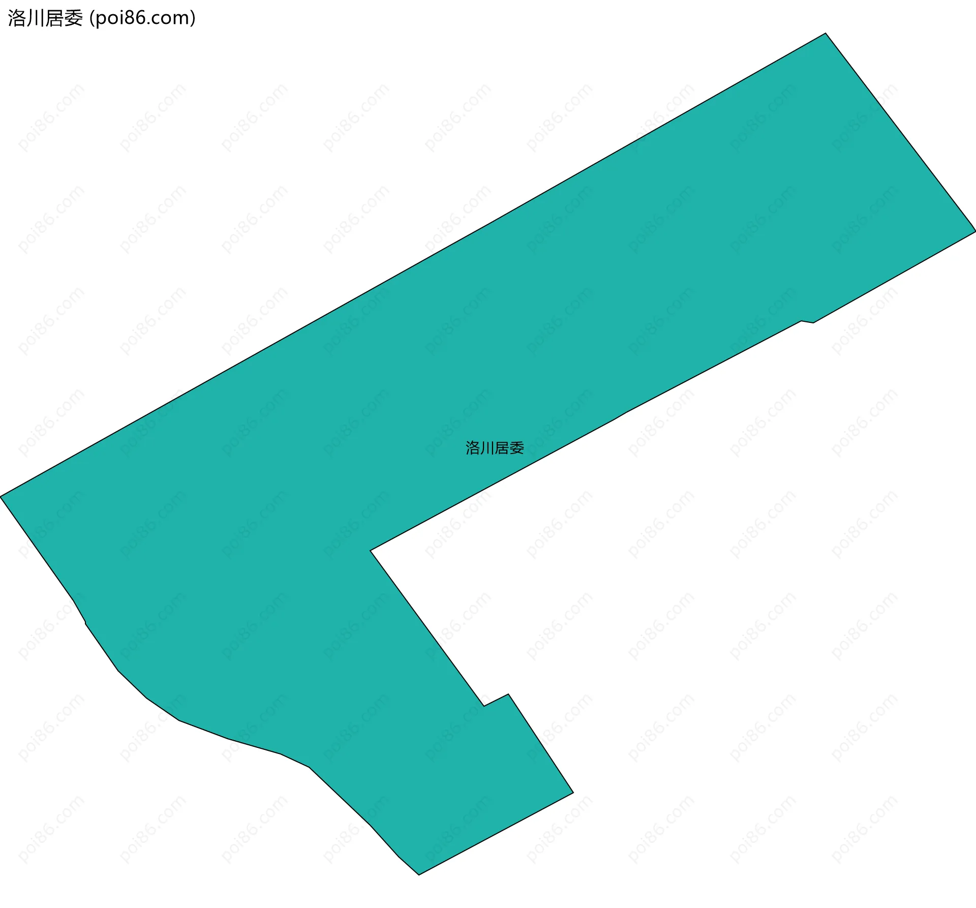 洛川居委边界地图