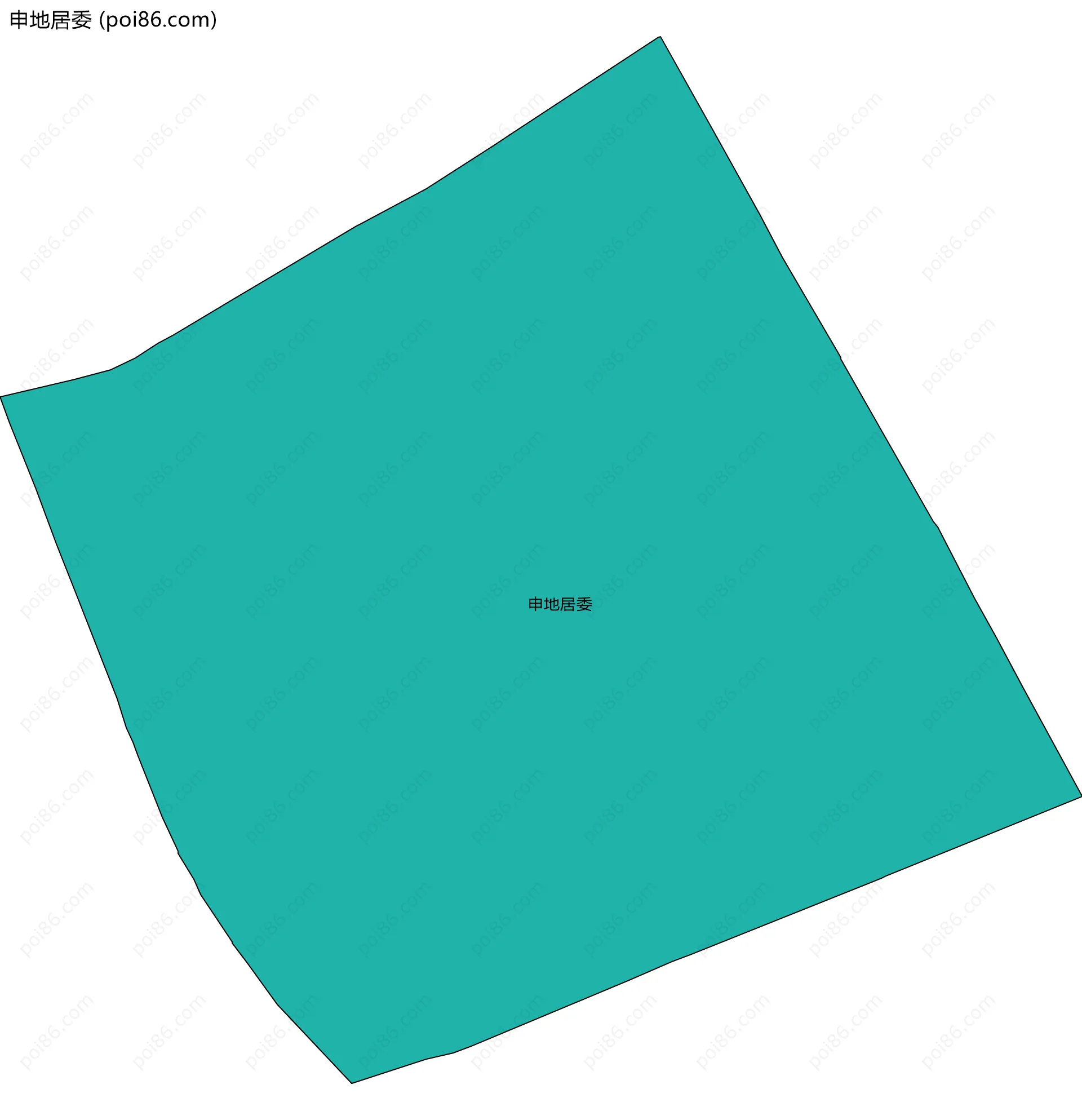 申地居委边界地图