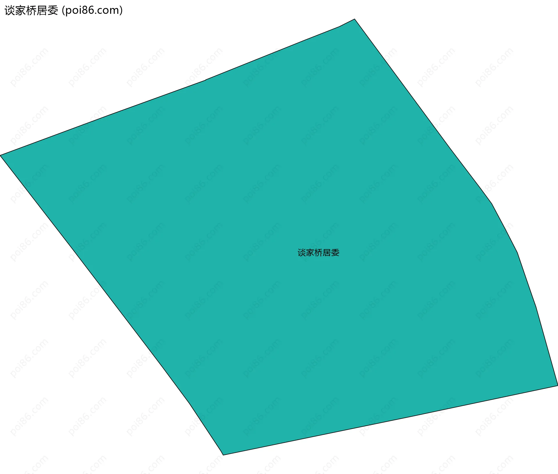 谈家桥居委边界地图