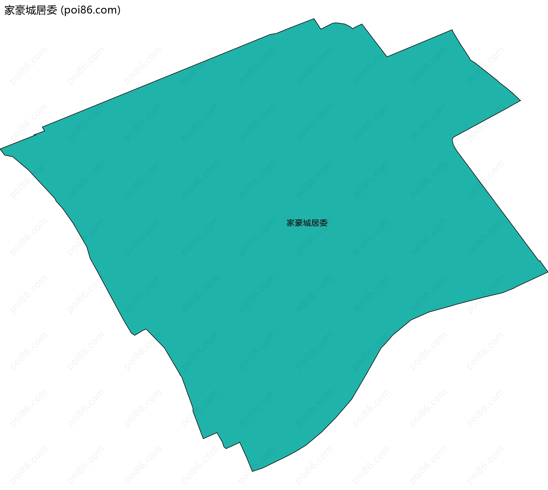 家豪城居委边界地图