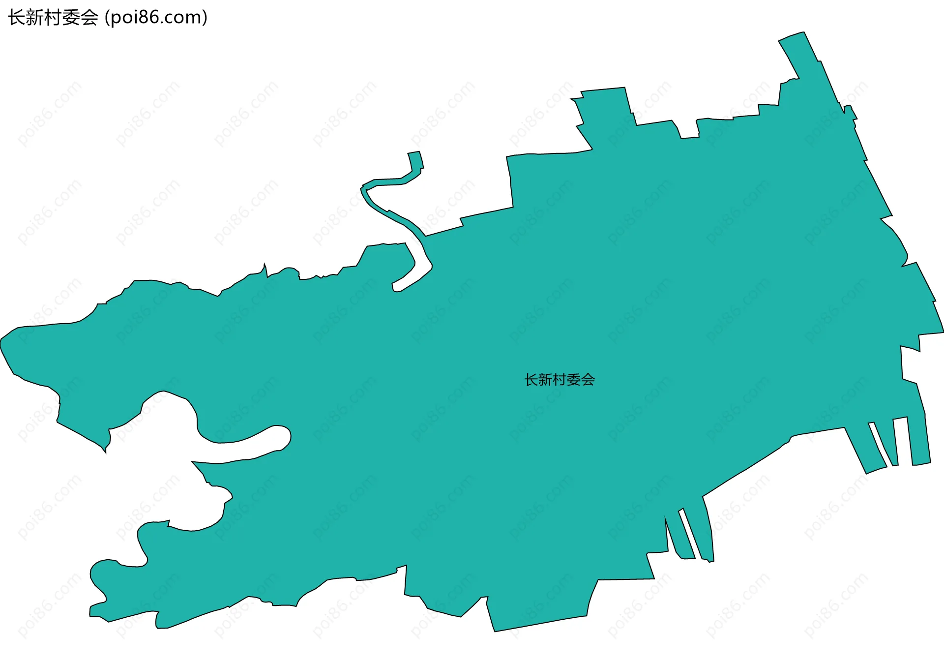 长新村委会边界地图