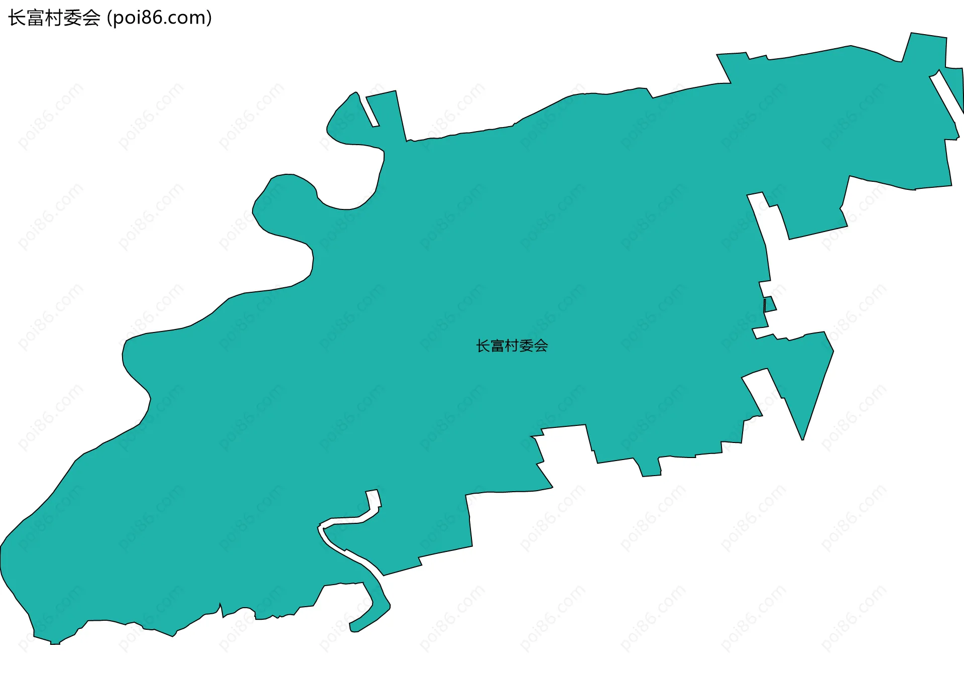 长富村委会边界地图