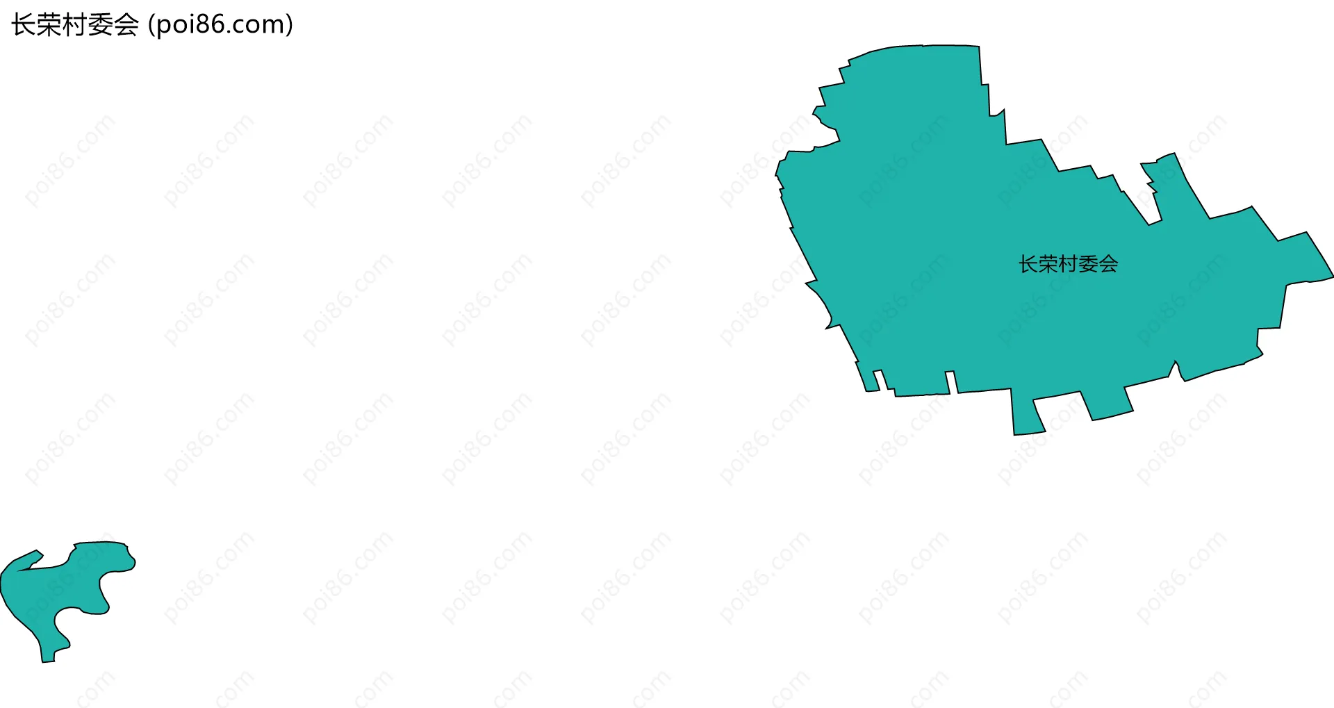 长荣村委会边界地图