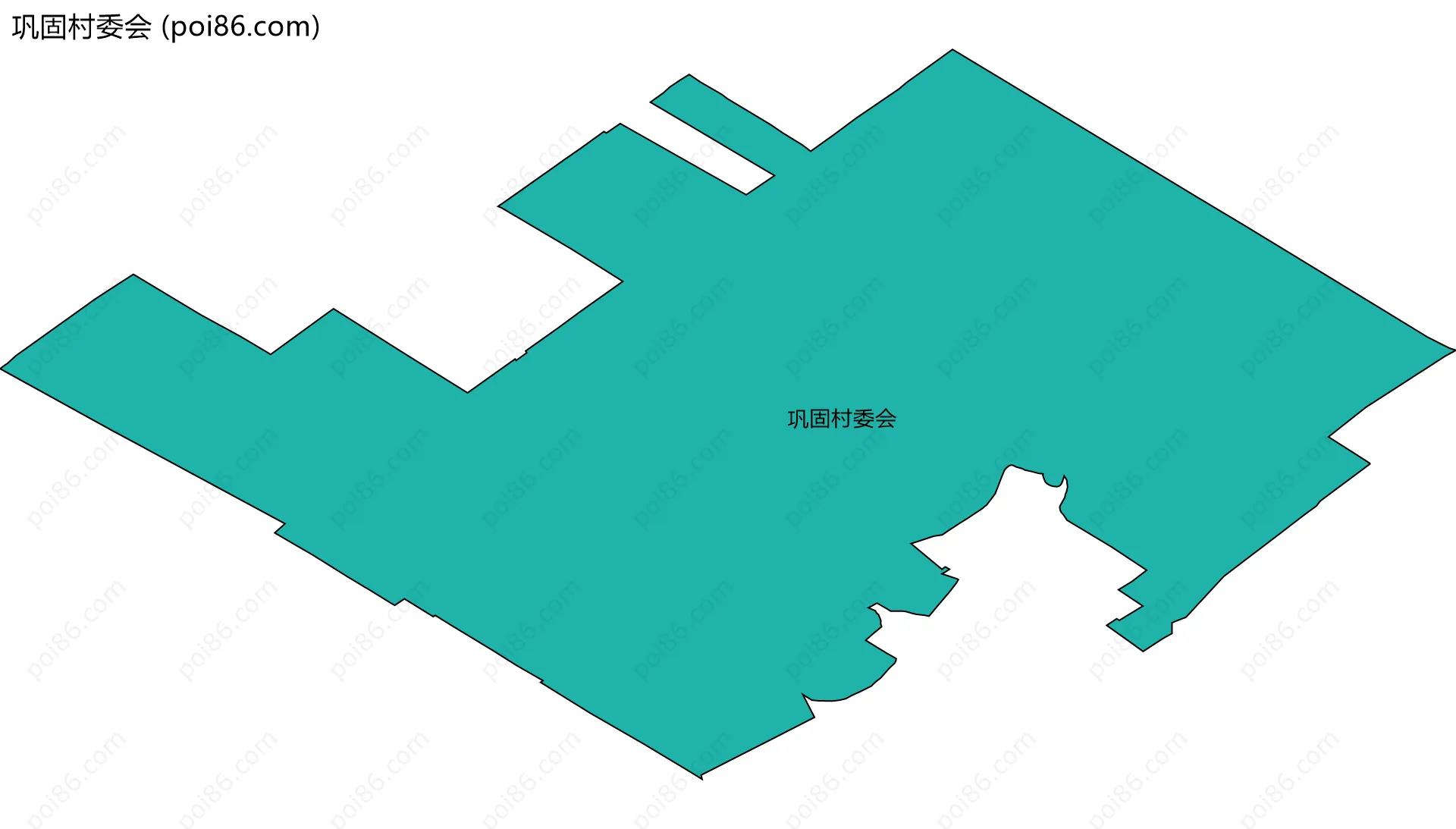 巩固村委会边界地图