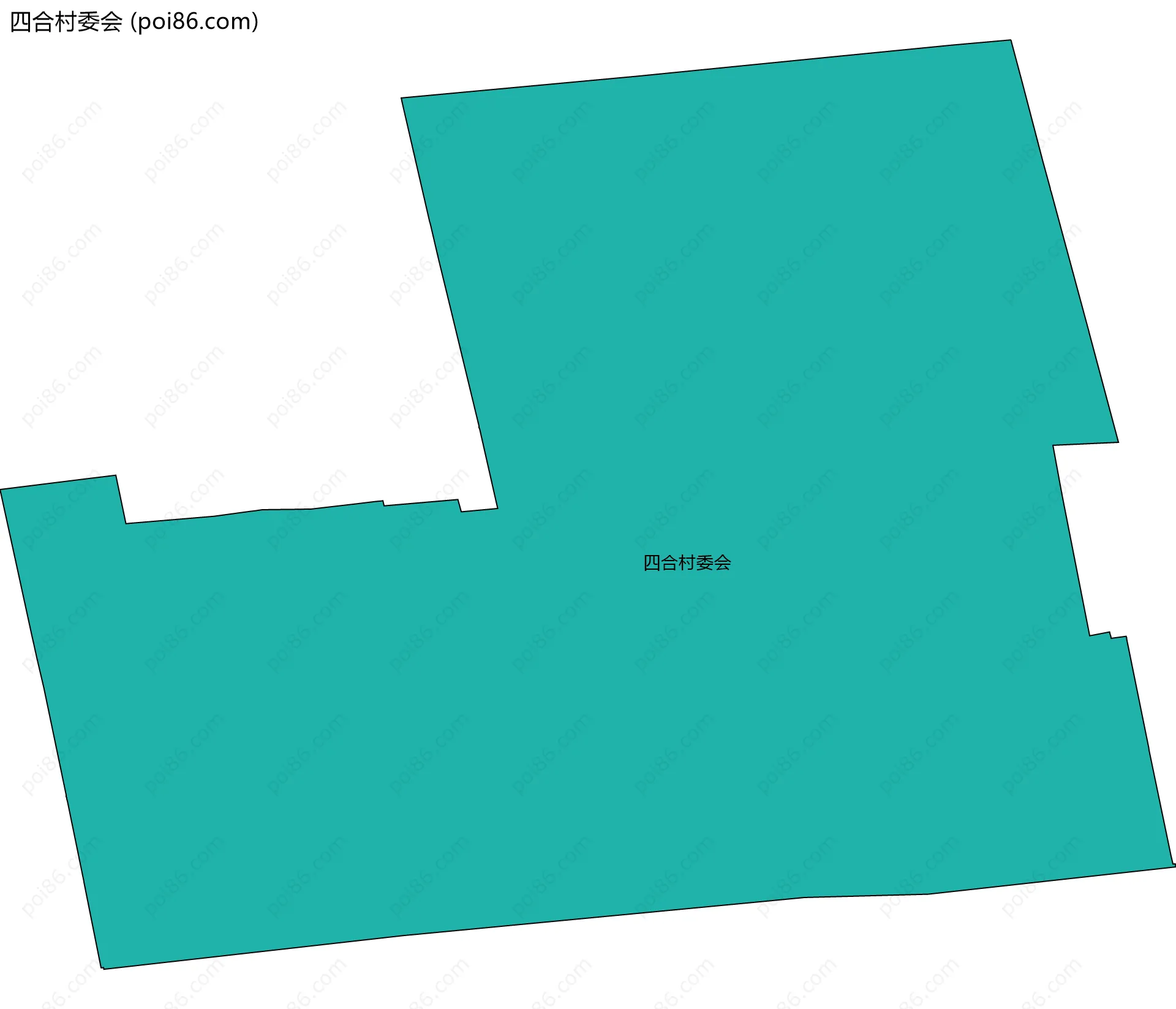 四合村委会边界地图