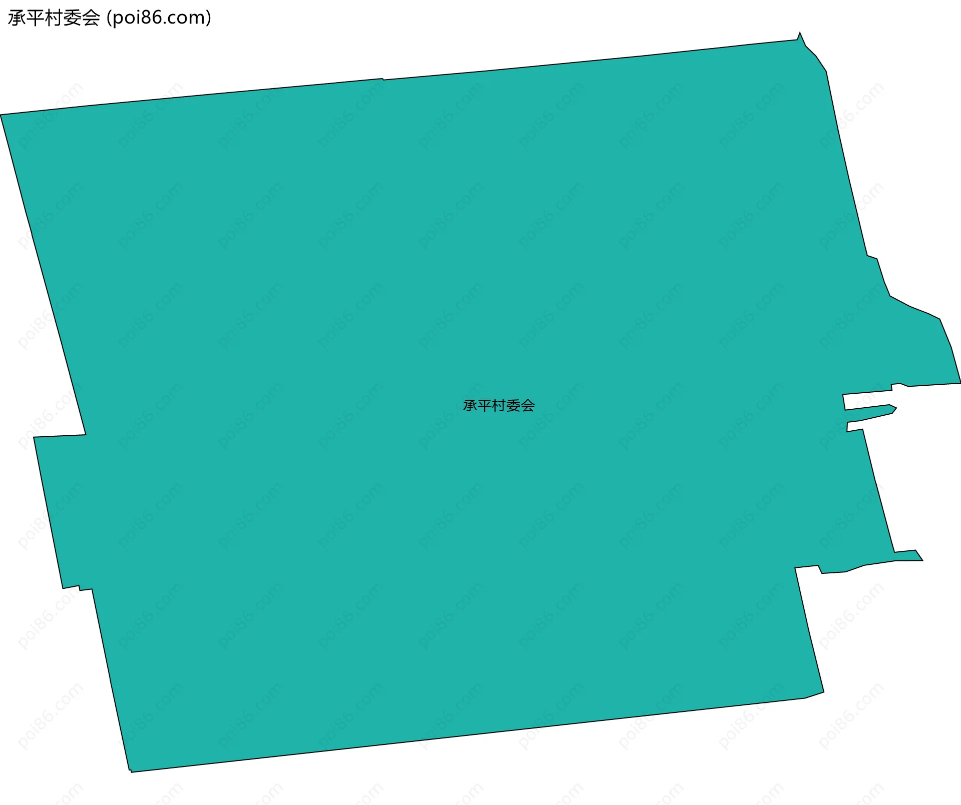 承平村委会边界地图
