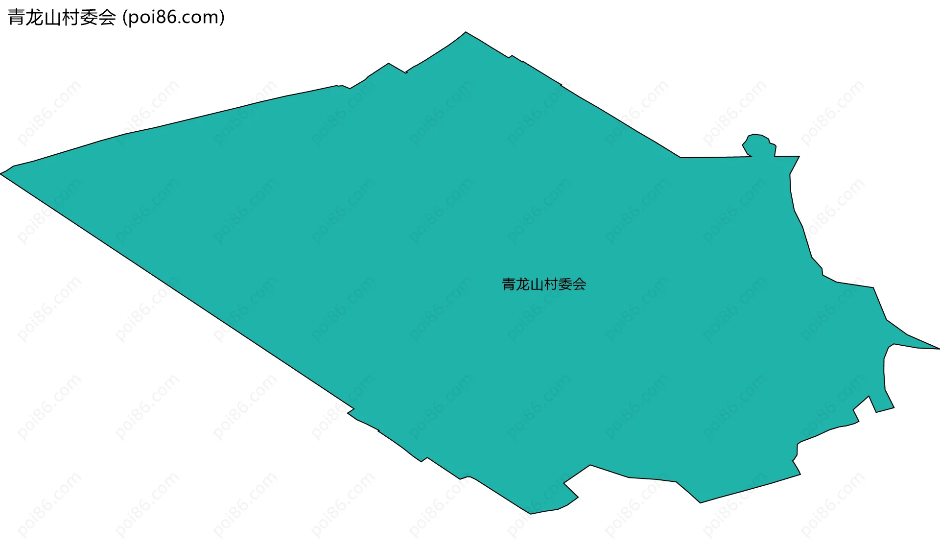 青龙山村委会边界地图