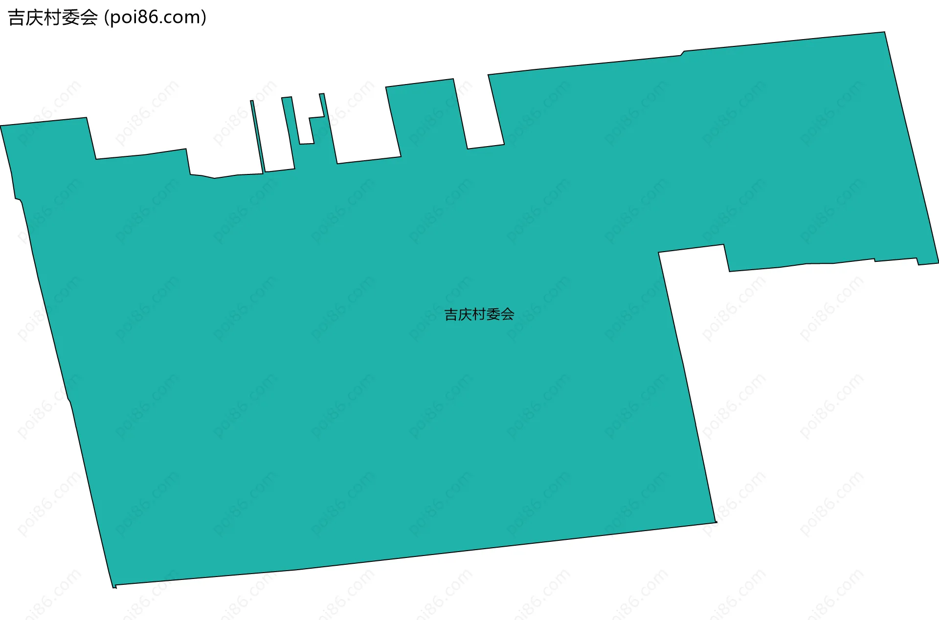 吉庆村委会边界地图
