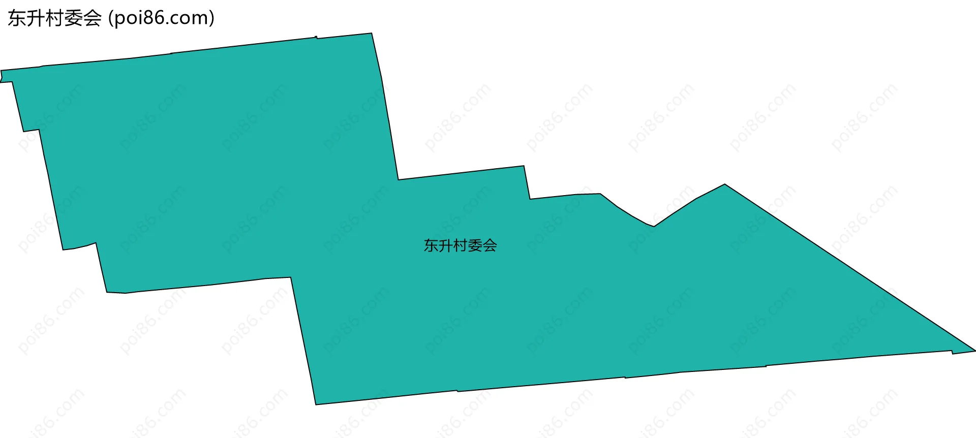 东升村委会边界地图