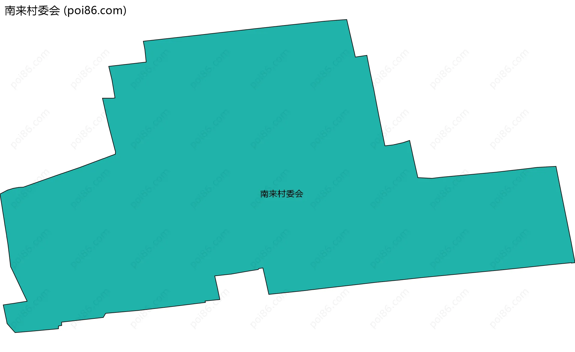 南来村委会边界地图