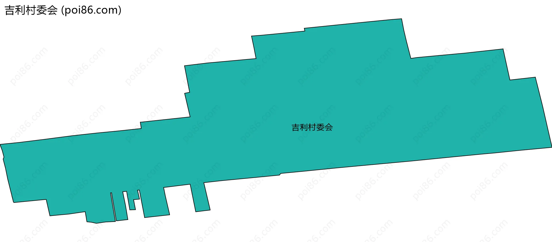 吉利村委会边界地图