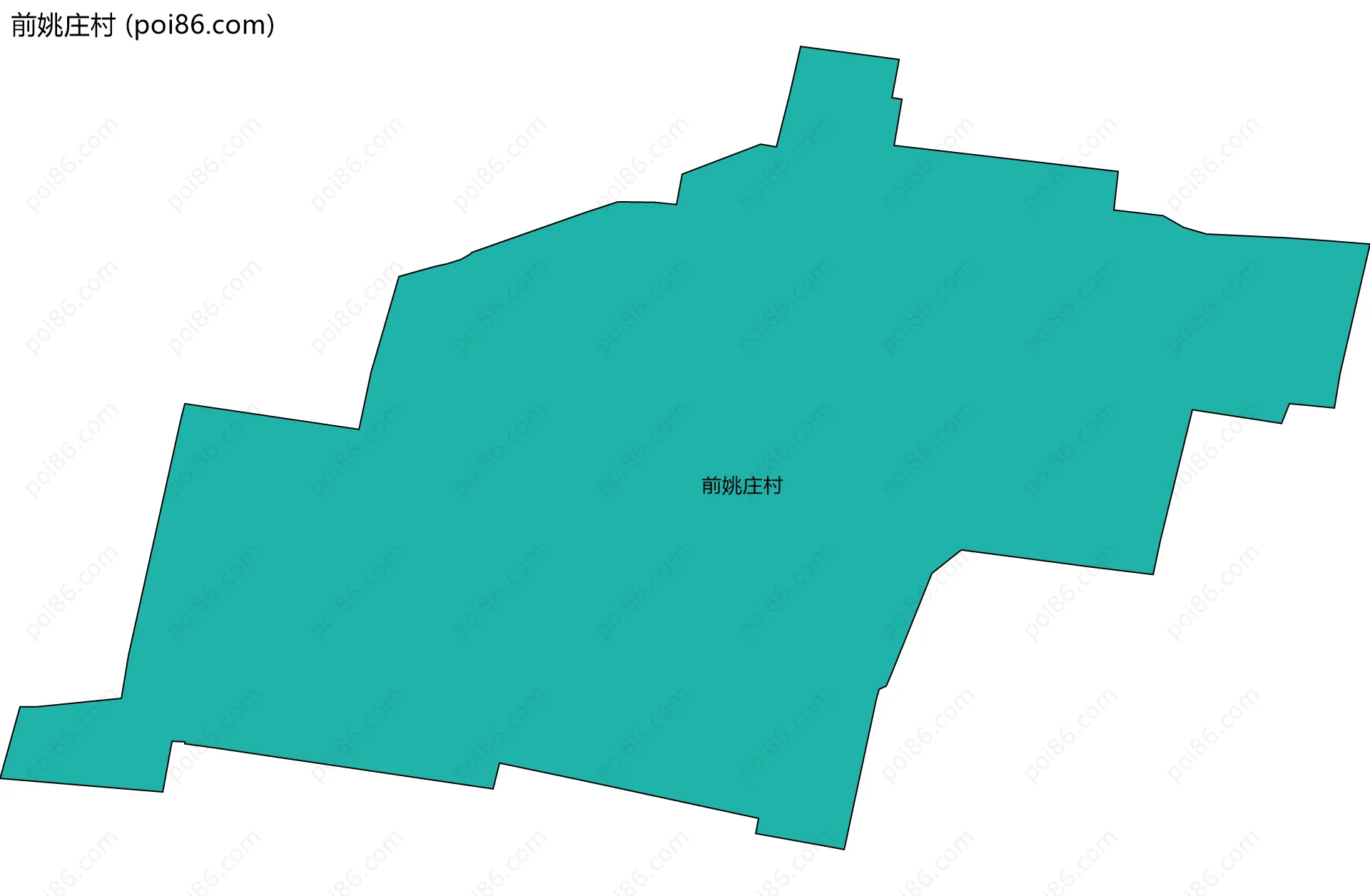 前姚庄村边界地图