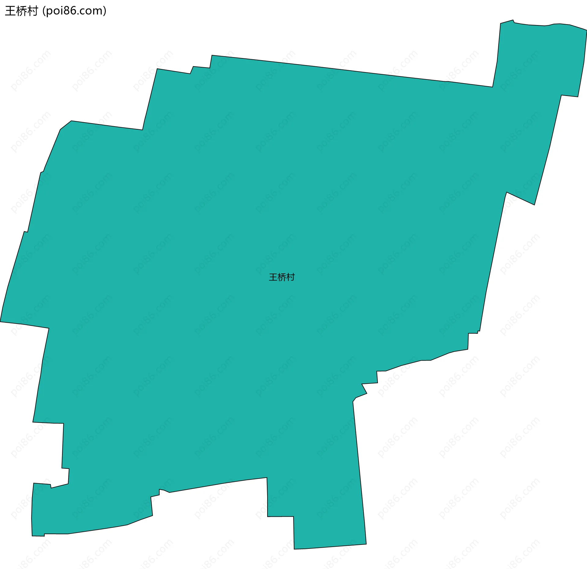 王桥村边界地图