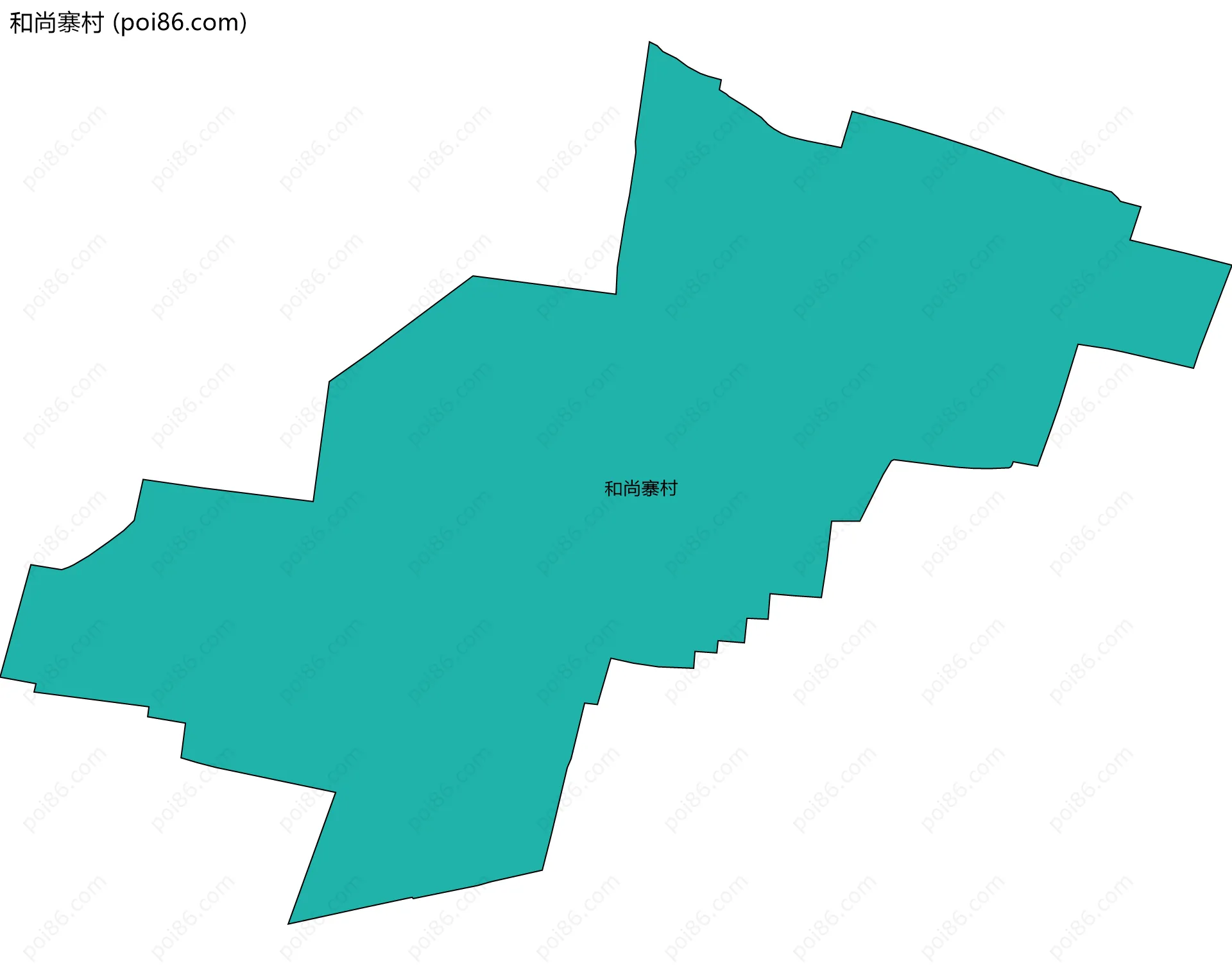 和尚寨村边界地图
