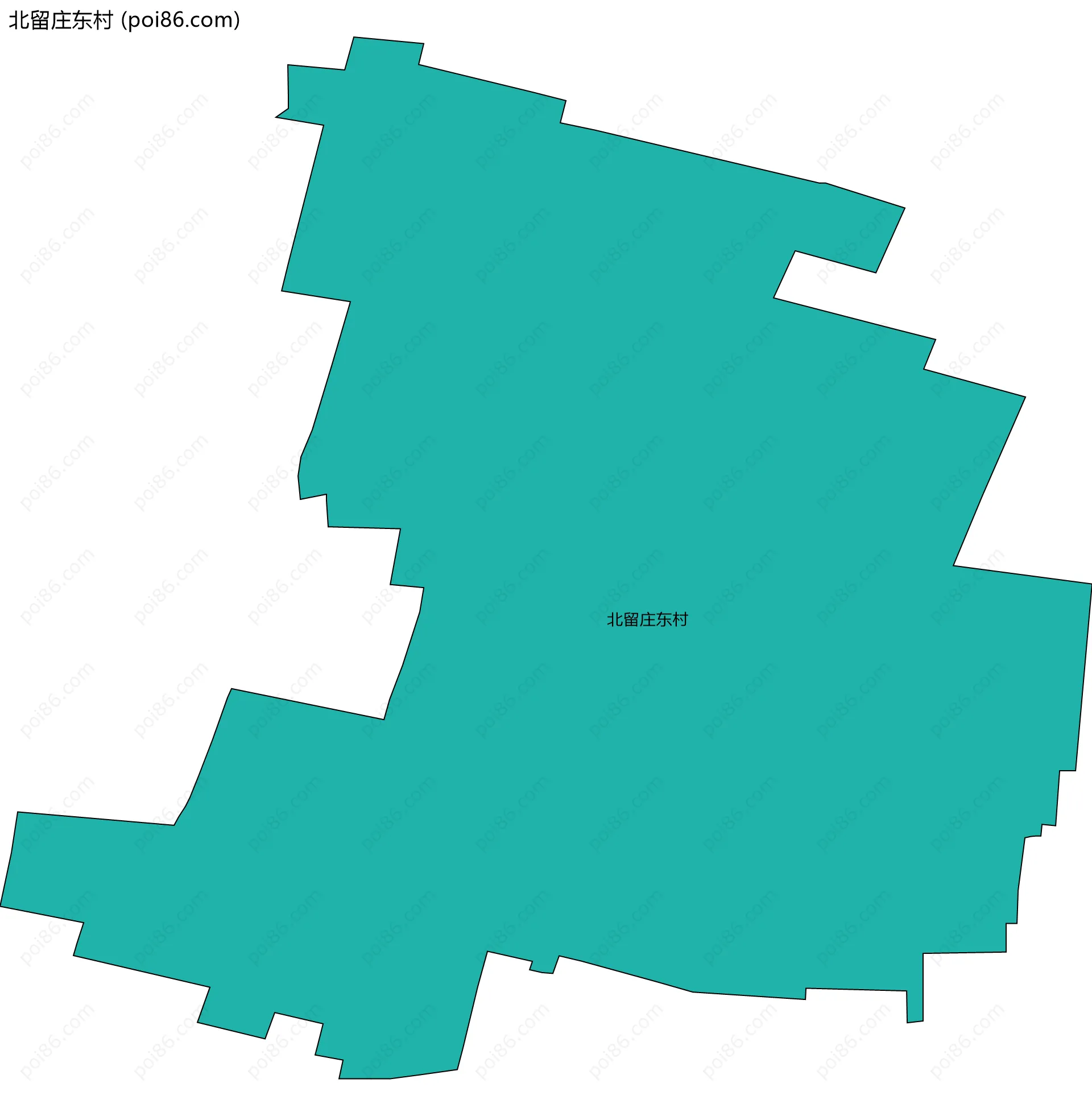 北留庄东村边界地图