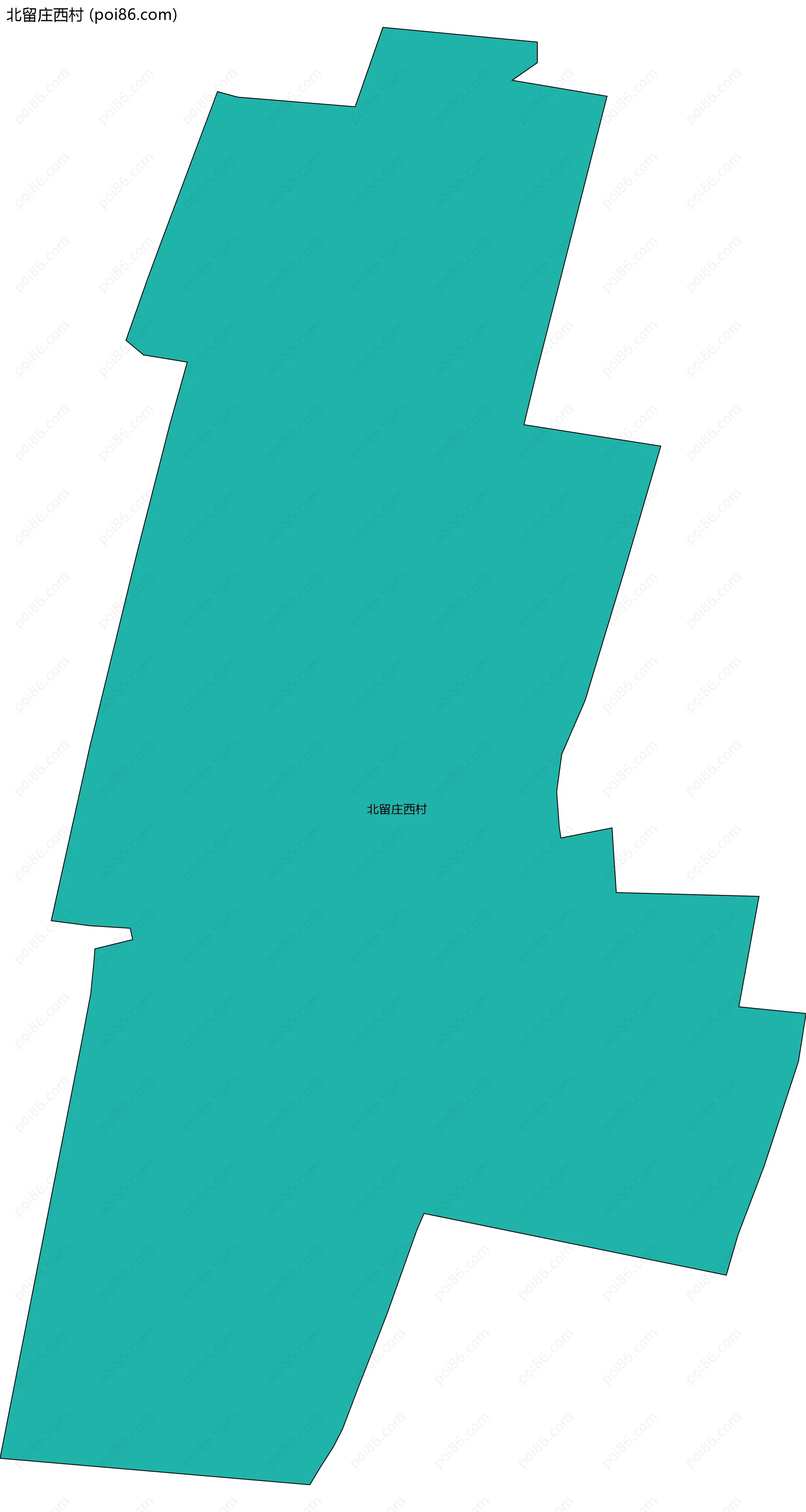 北留庄西村边界地图