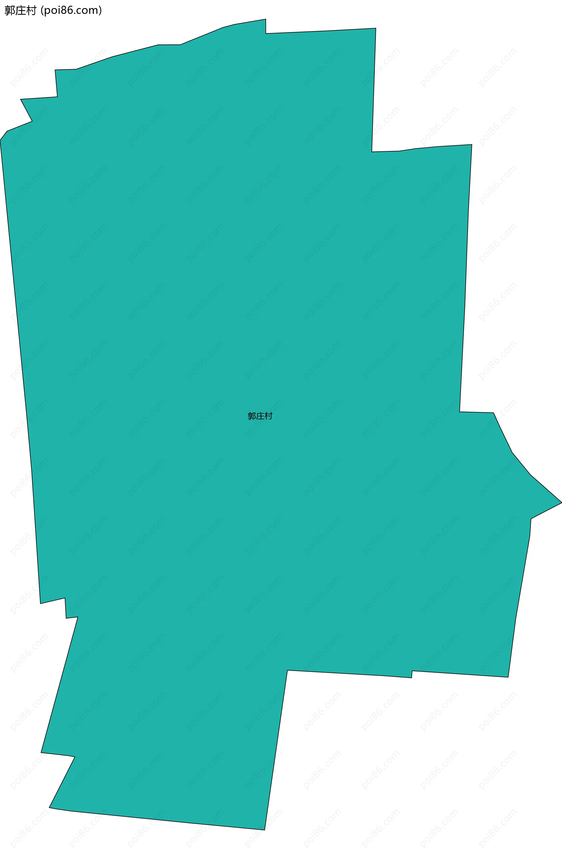 郭庄村边界地图