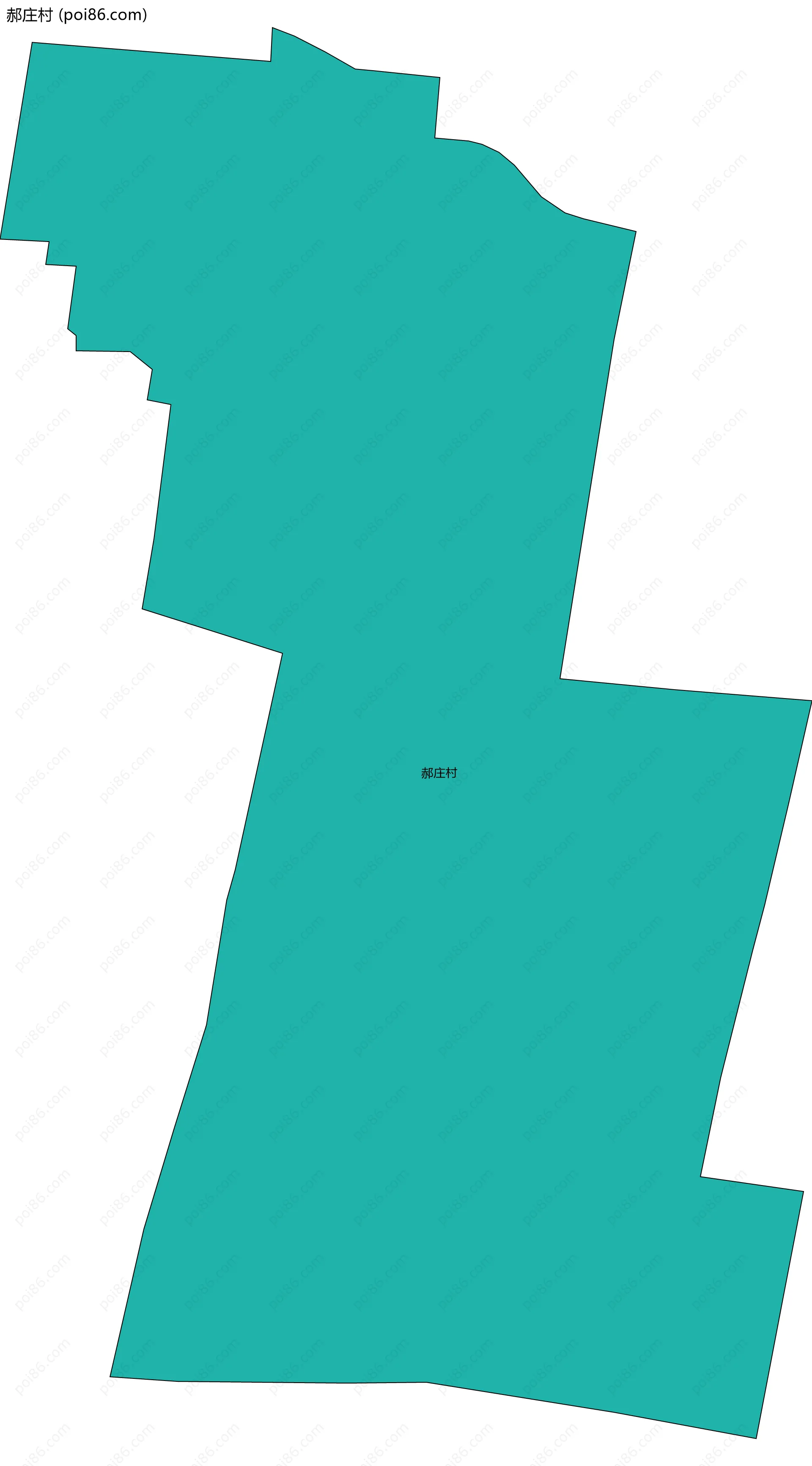 郝庄村边界地图