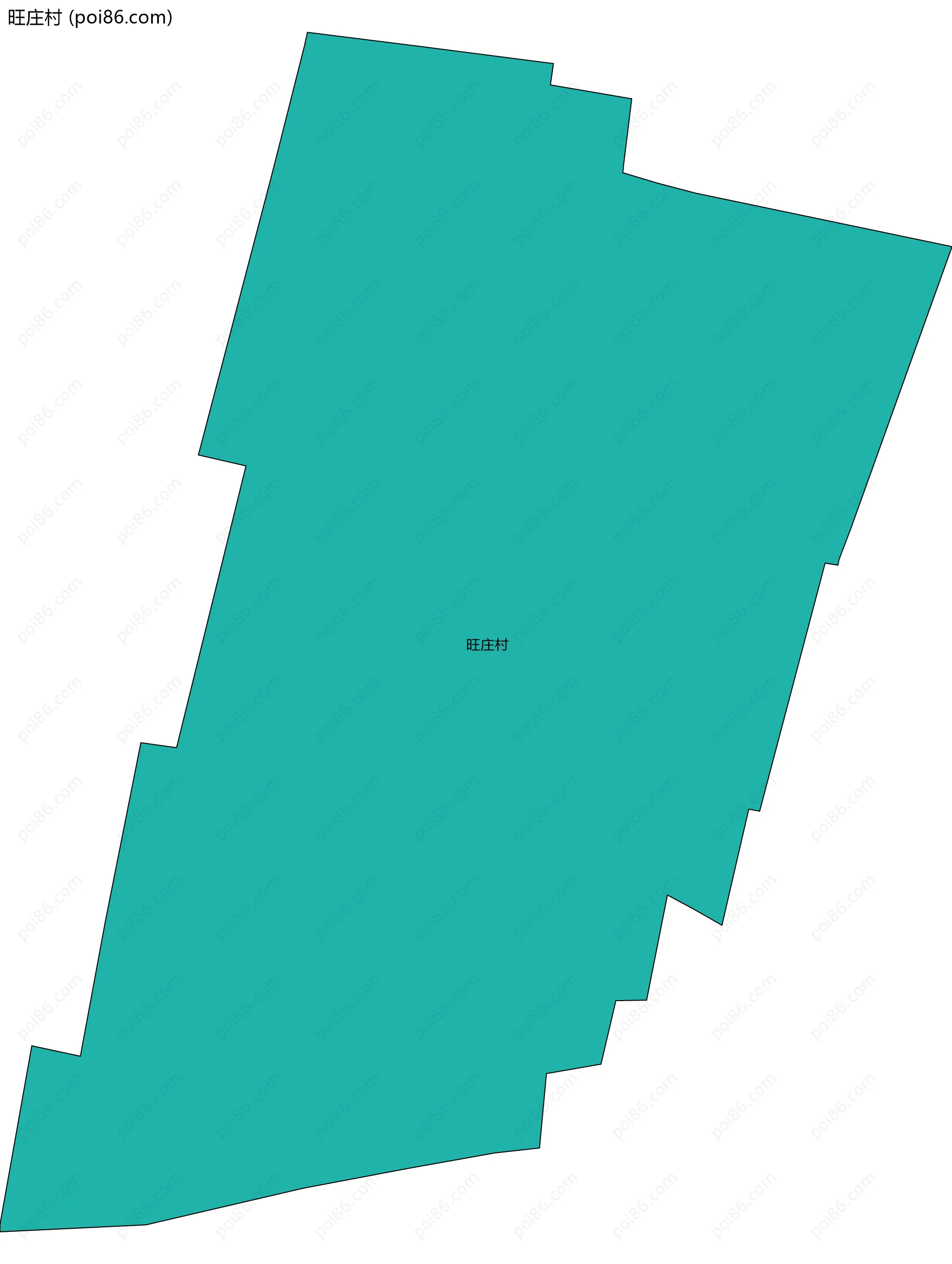 旺庄村边界地图