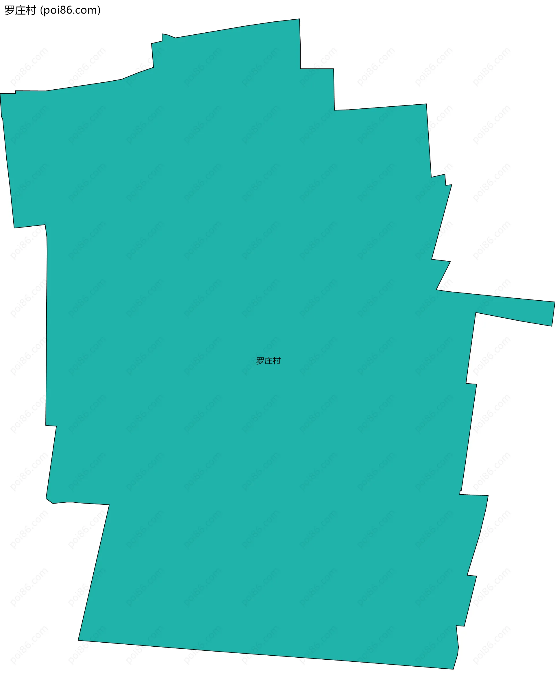 罗庄村边界地图