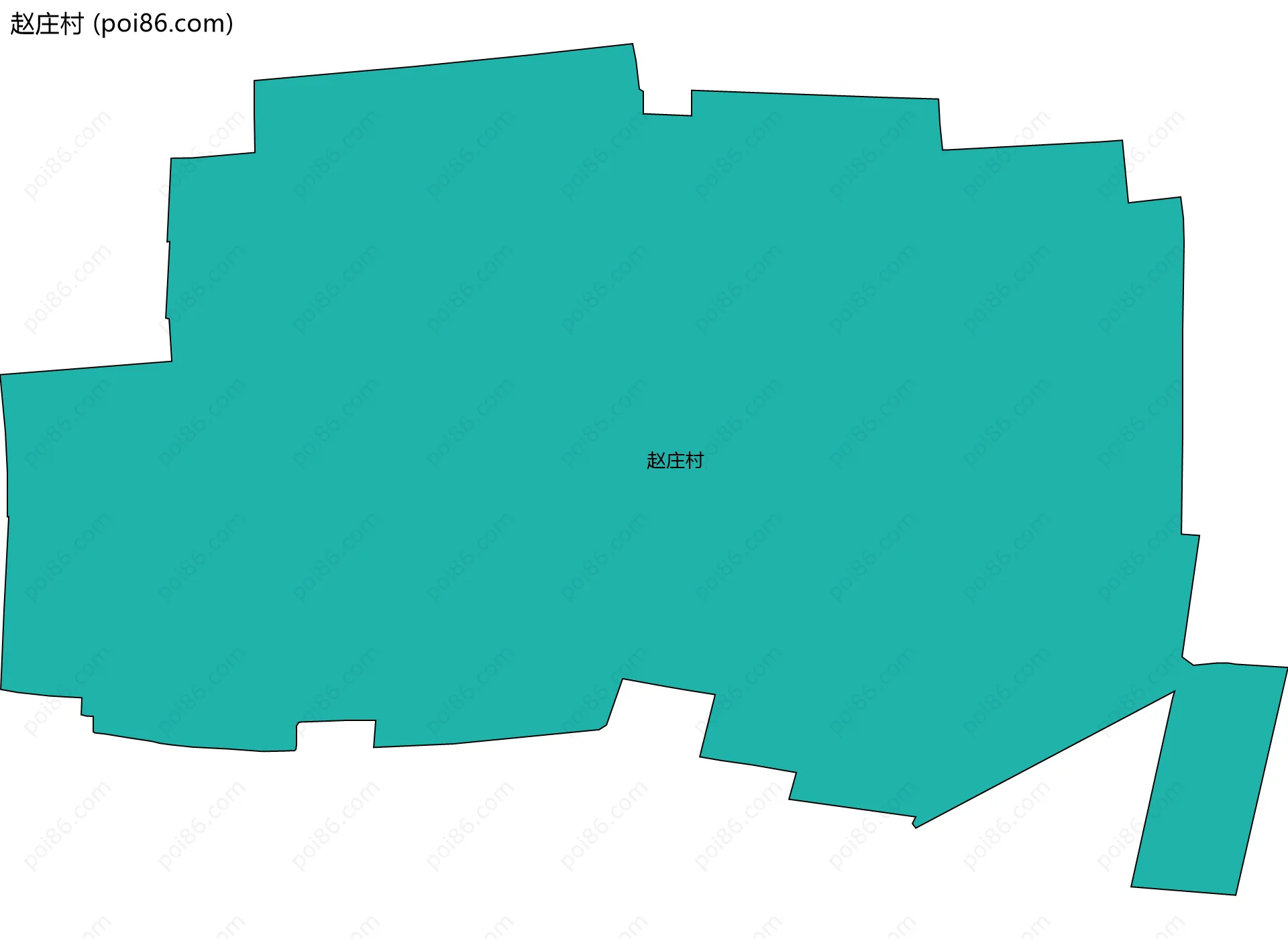 赵庄村边界地图