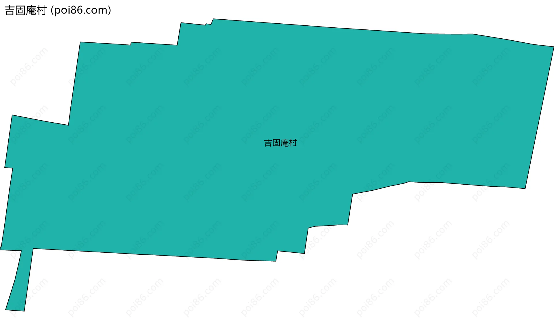 吉固庵村边界地图