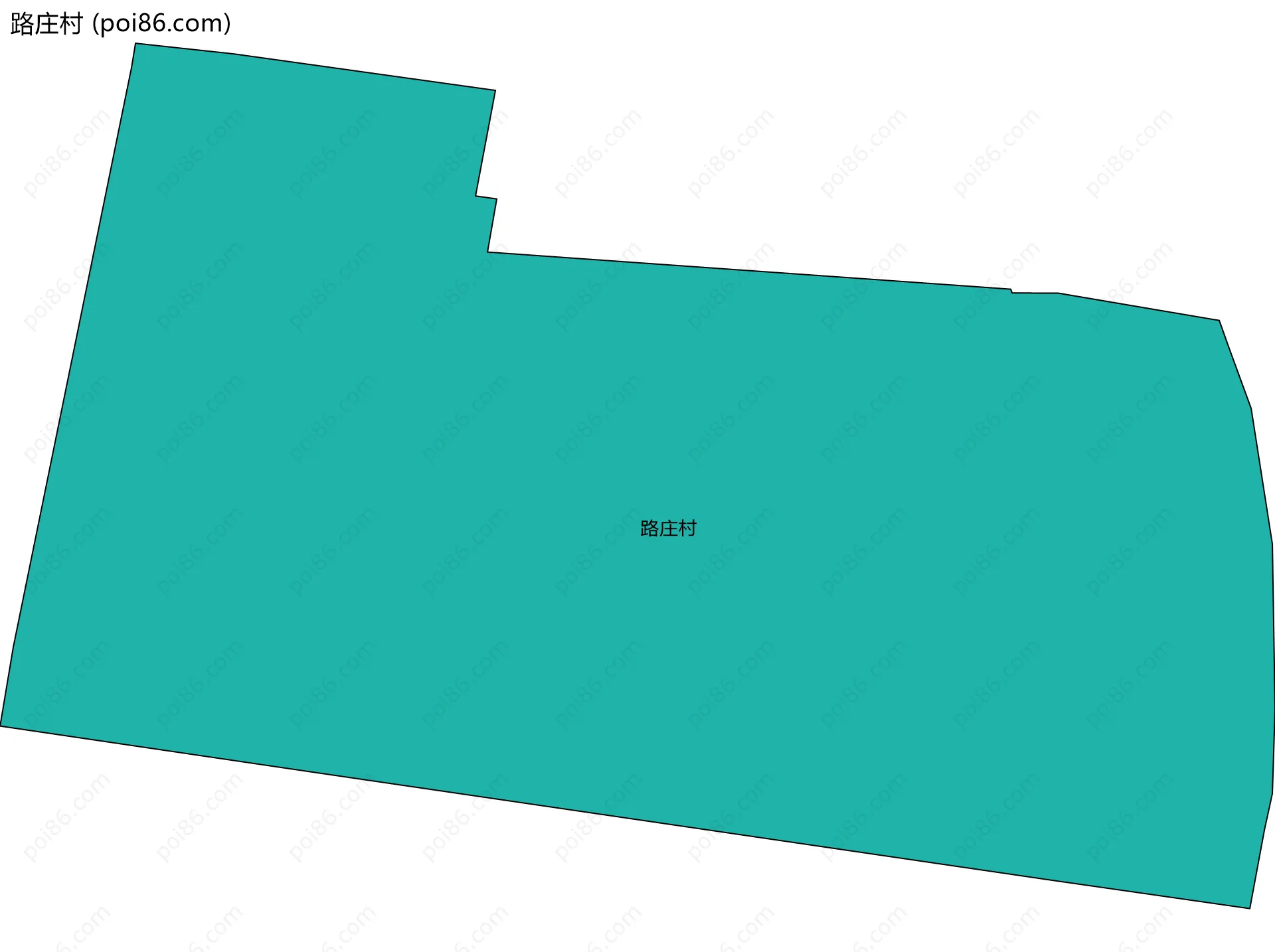 路庄村边界地图