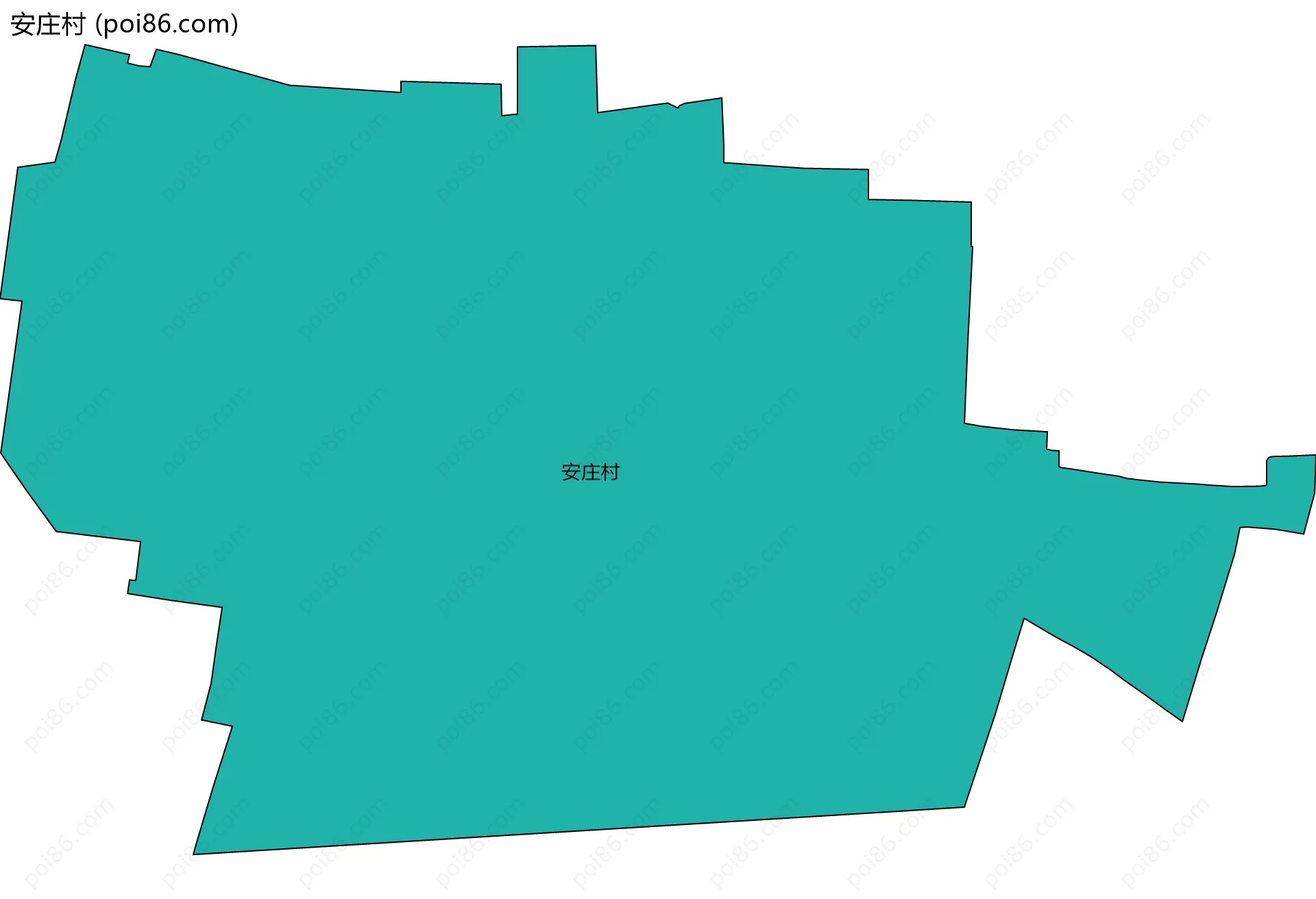 安庄村边界地图