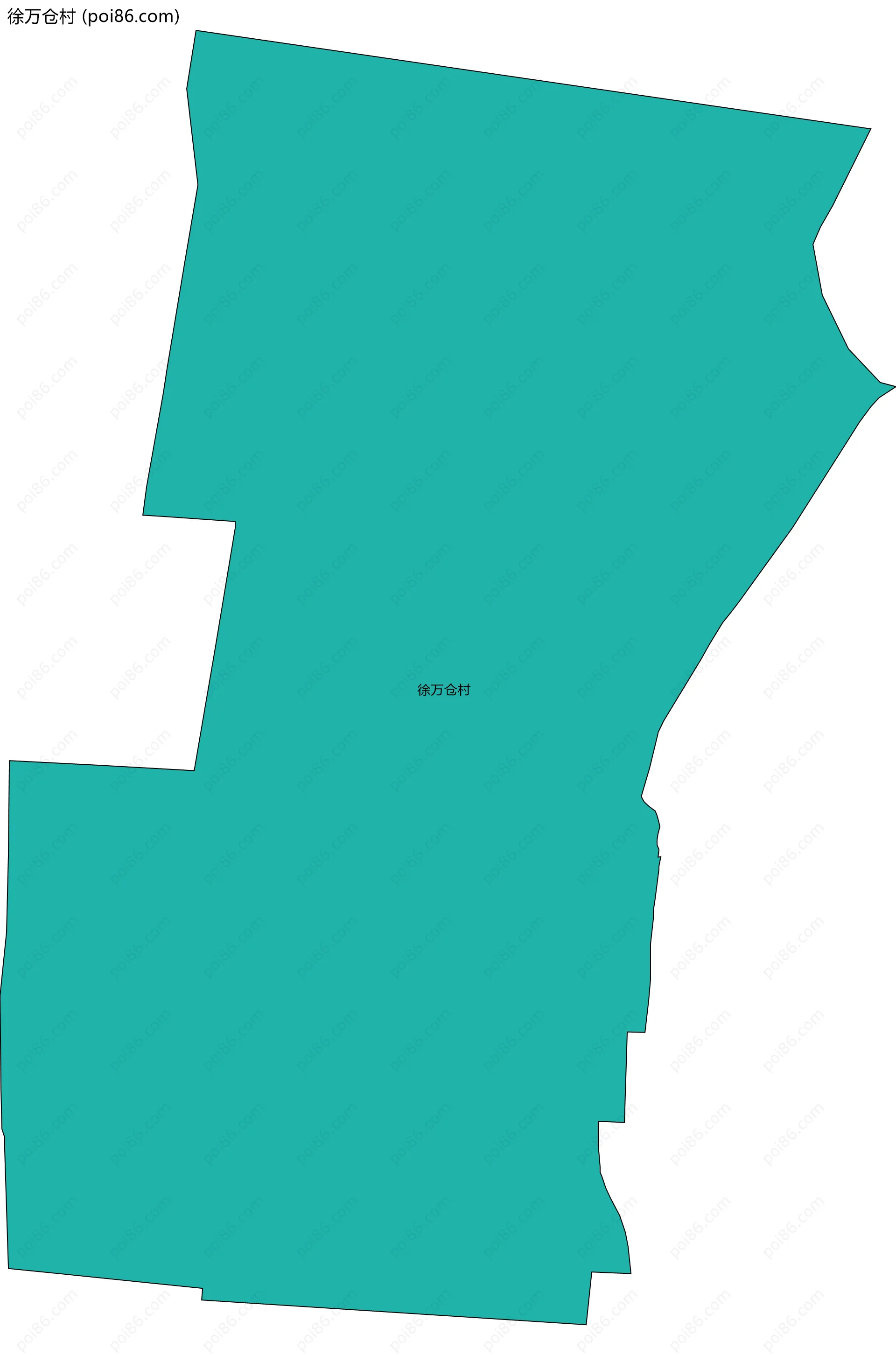 徐万仓村边界地图