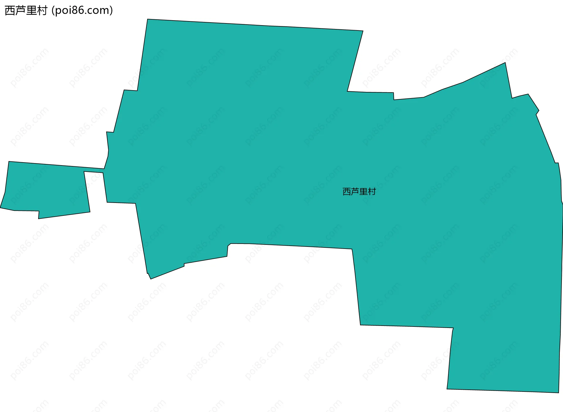 西芦里村边界地图