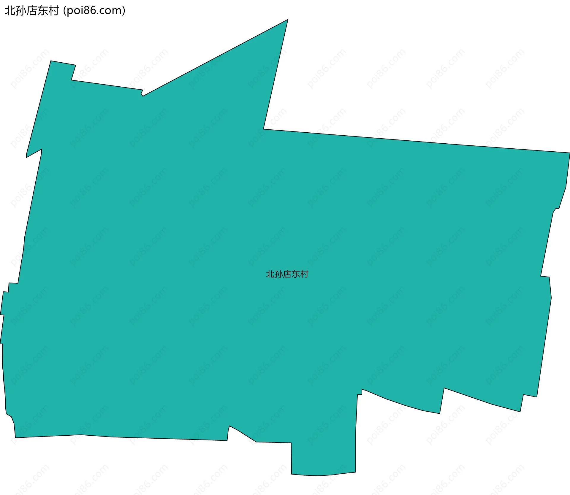 北孙店东村边界地图