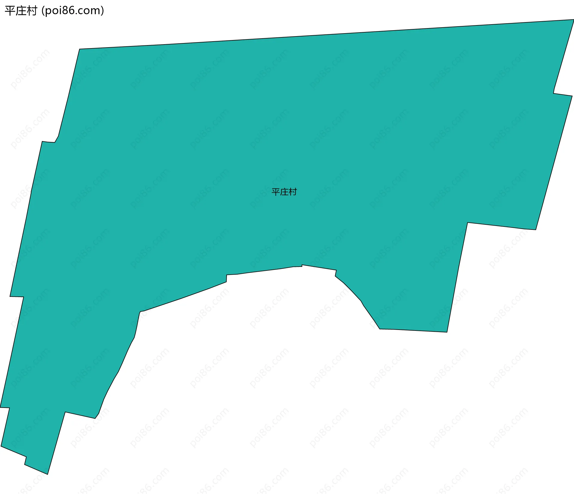 平庄村边界地图
