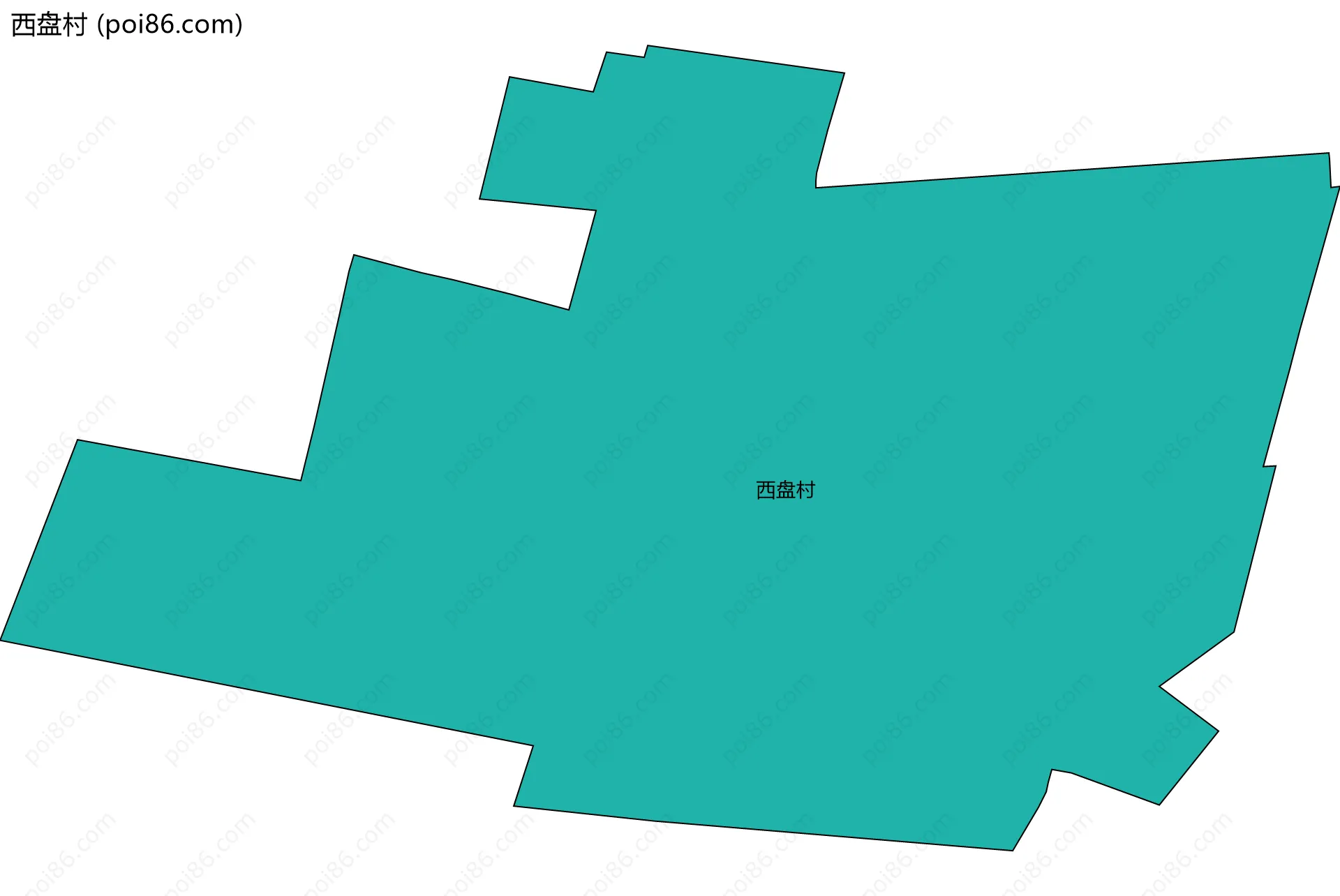 西盘村边界地图