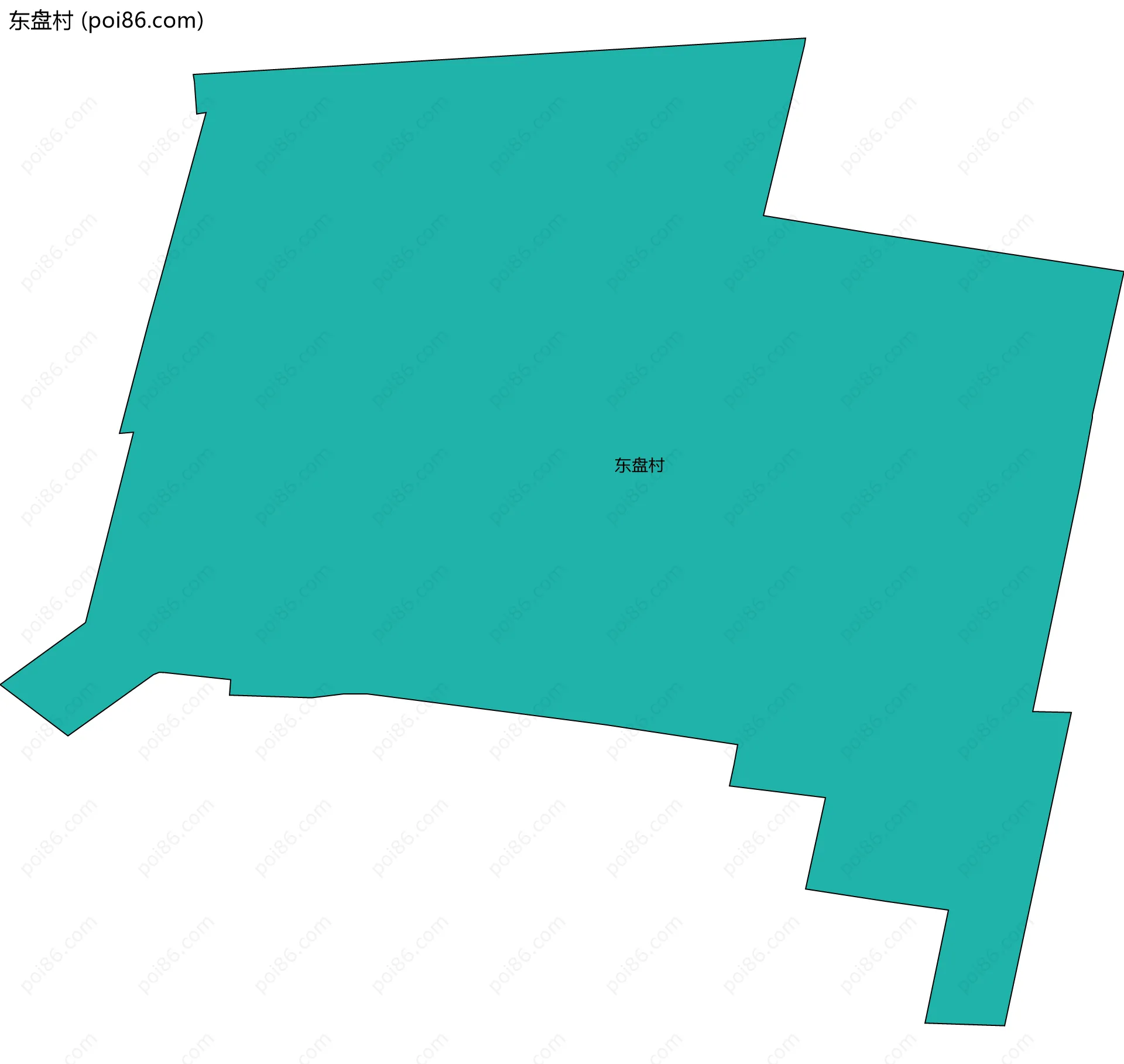 东盘村边界地图