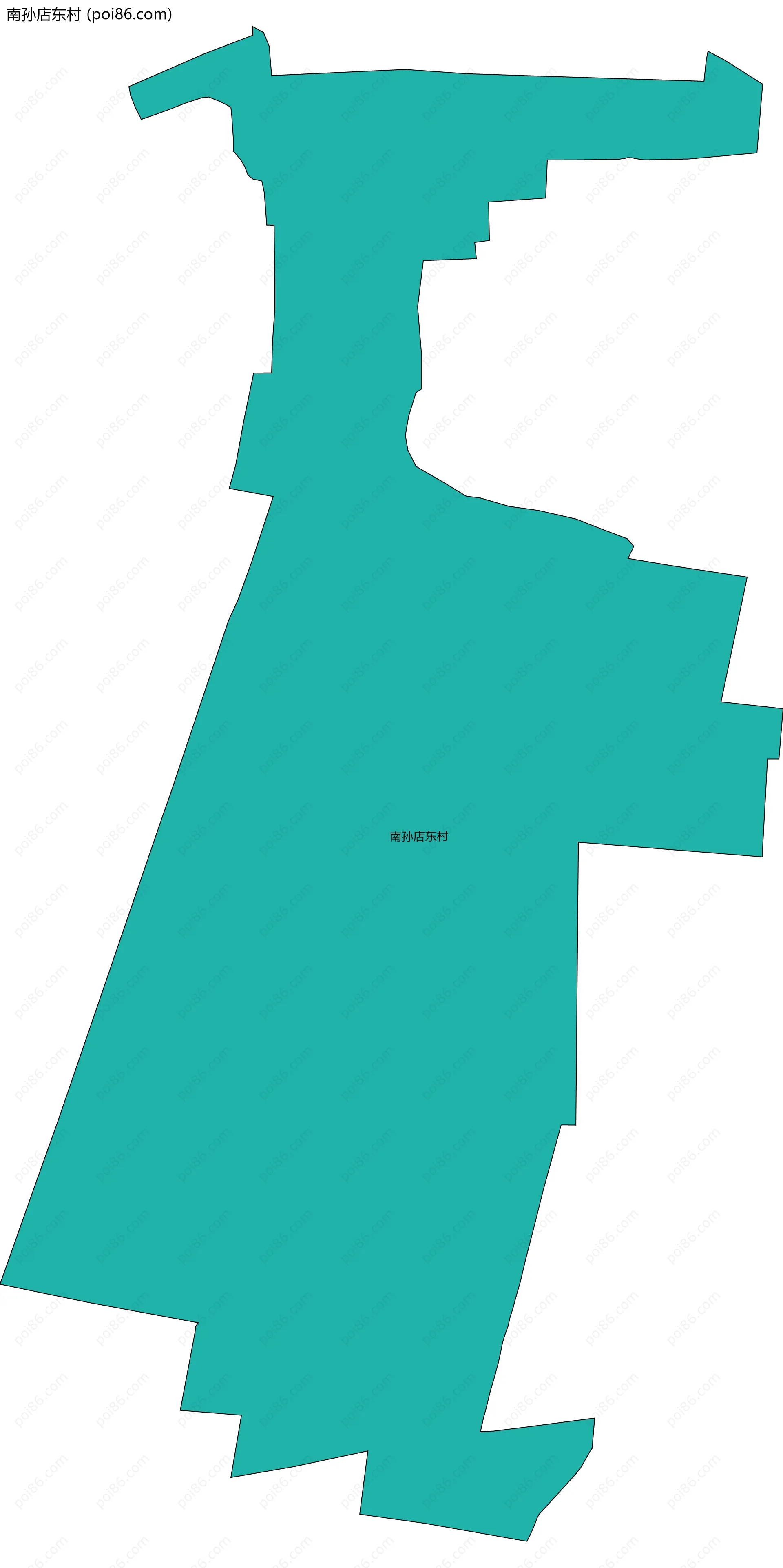 南孙店东村边界地图