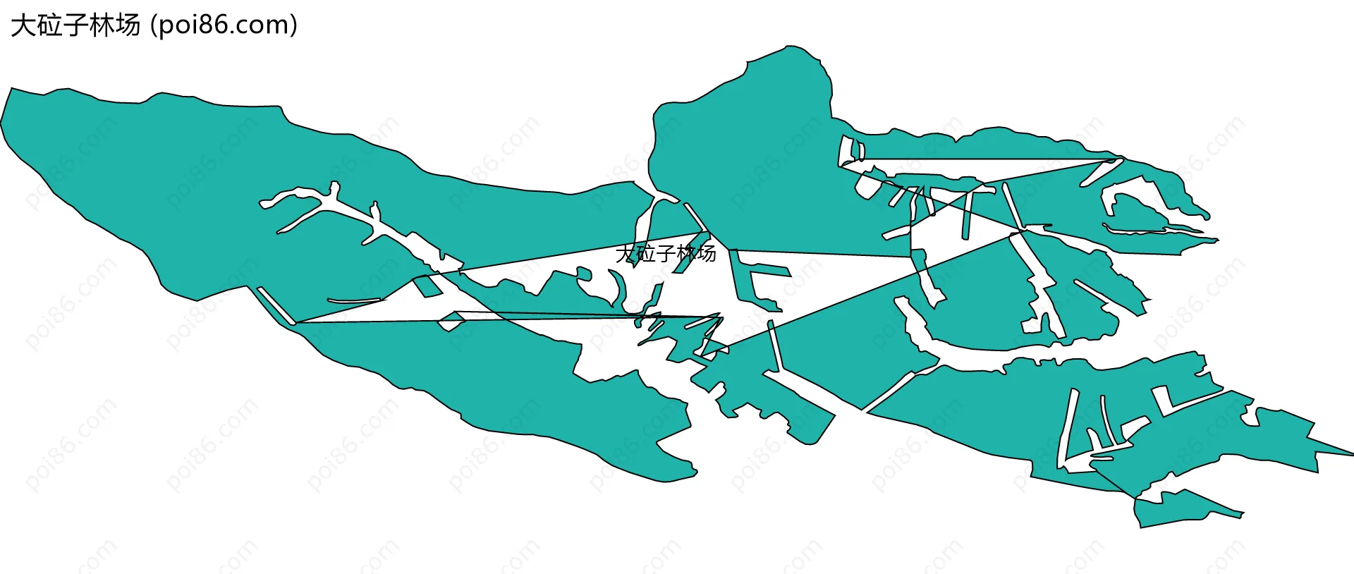 大砬子林场边界地图