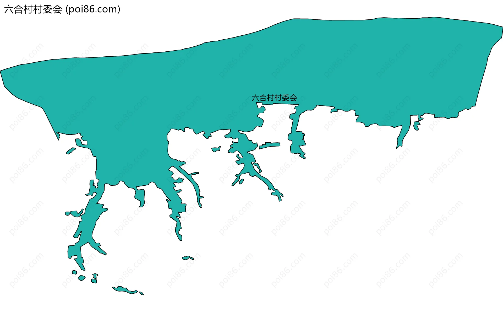 六合村村委会边界地图