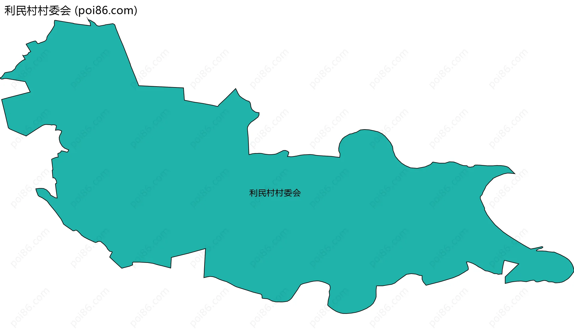 利民村村委会边界地图